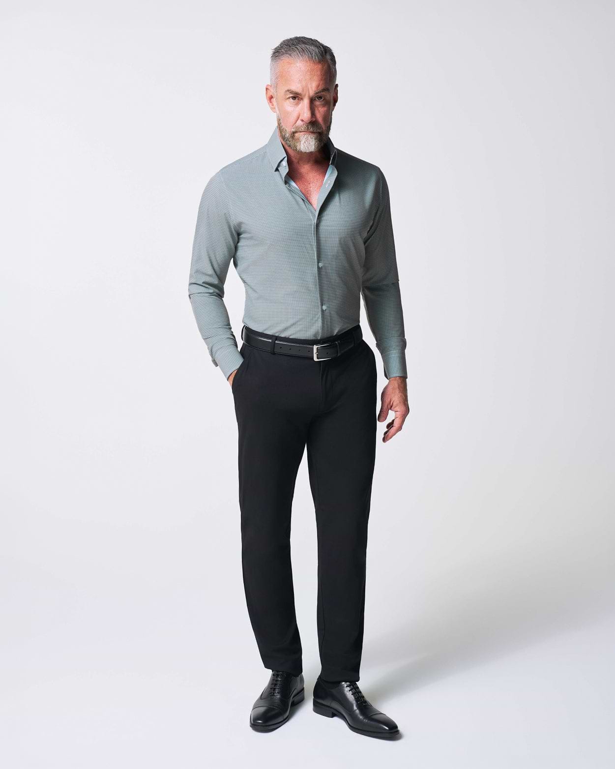 "The La Porta" Green, White, & Black Mini Double Check