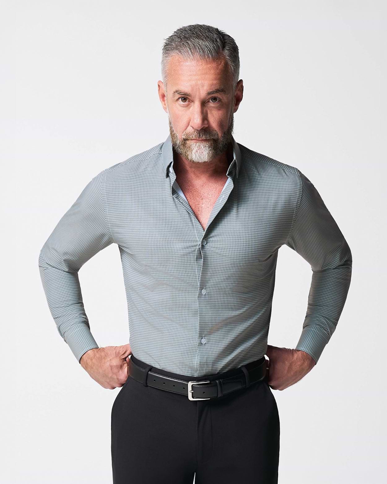 "The La Porta" Green, White, & Black Mini Double Check