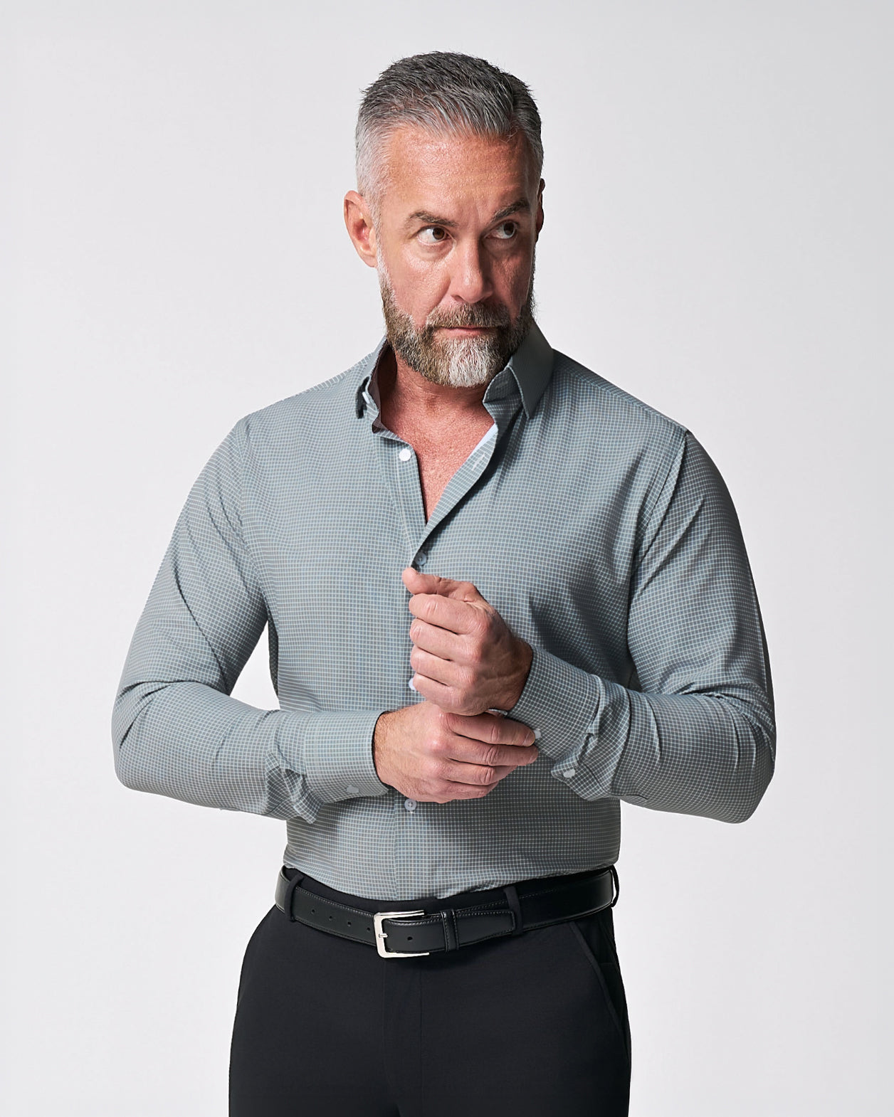 "The La Porta" Green, White, & Black Mini Double Check