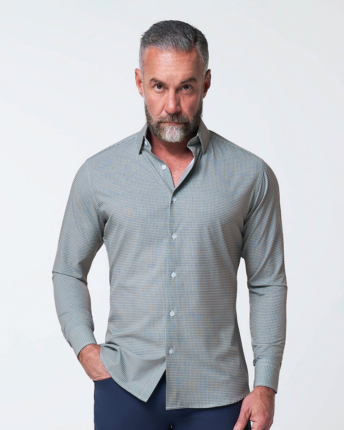 "The La Porta" Green, White, & Black Mini Double Check