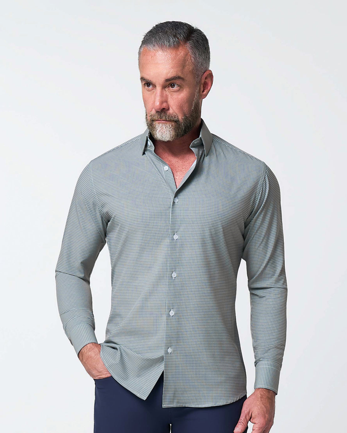 "The La Porta" Green, White, & Black Mini Double Check