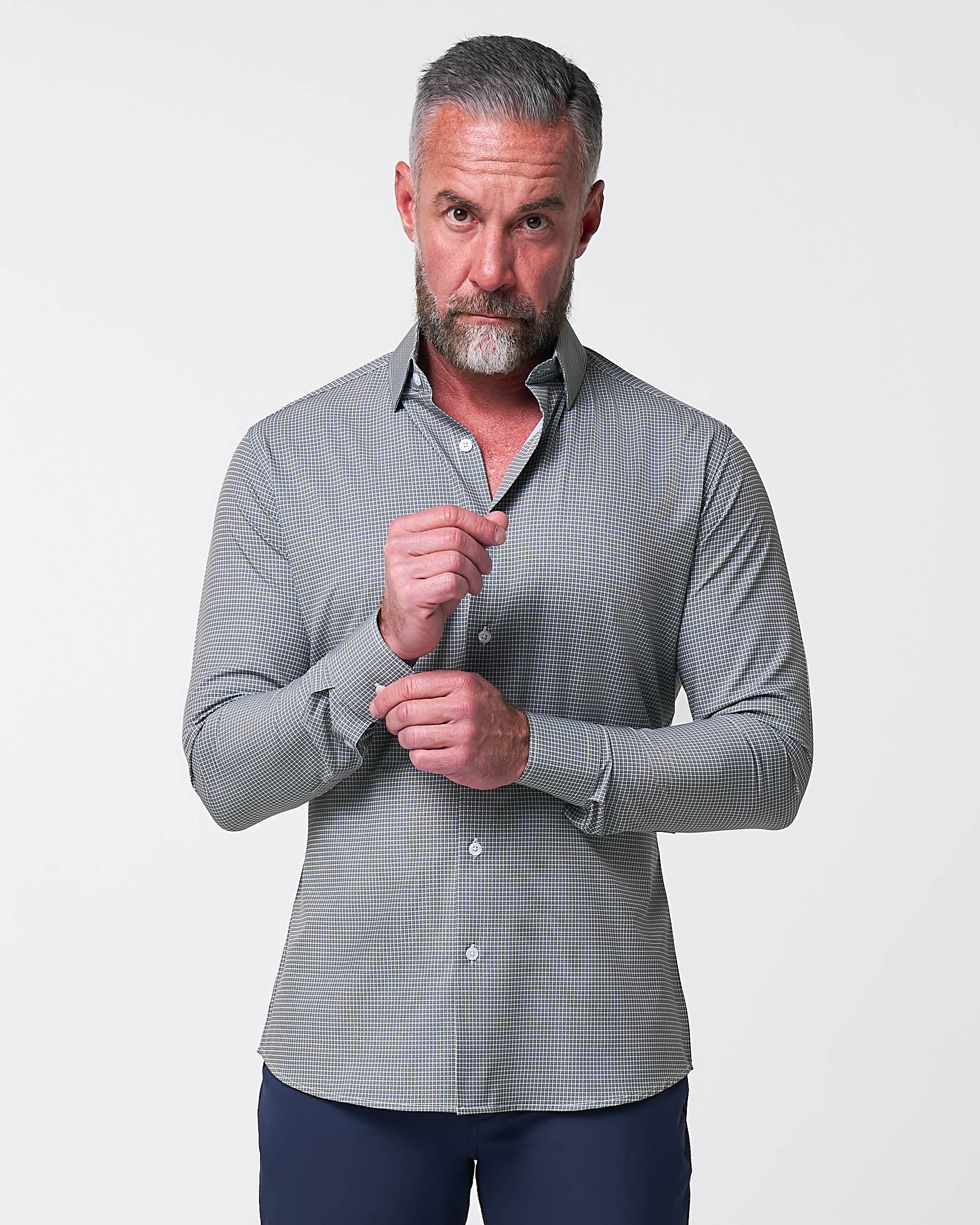 "The La Porta" Green, White, & Black Mini Double Check