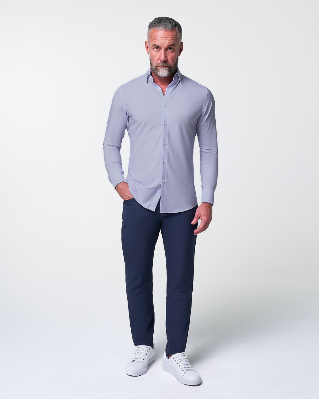 ''The Melrose" Light Purple Weave - Classic Fit