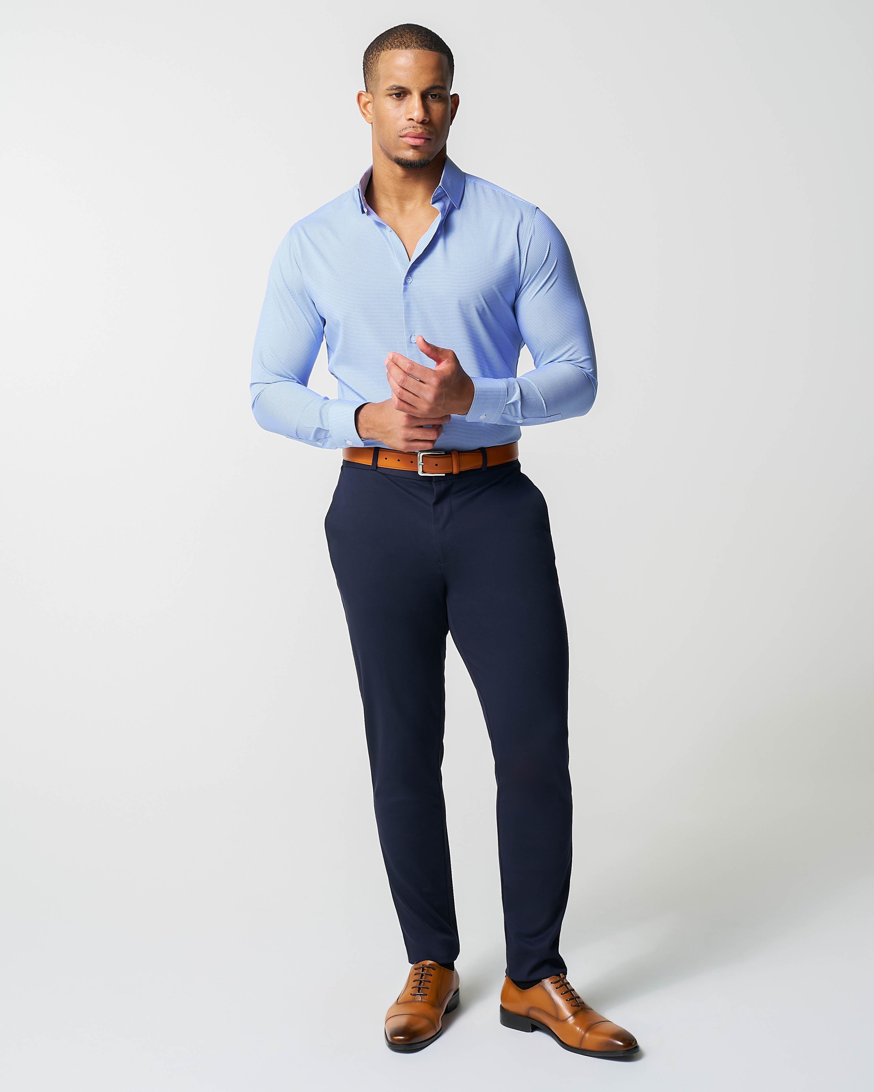 "The Merrill" Blue Micro Check