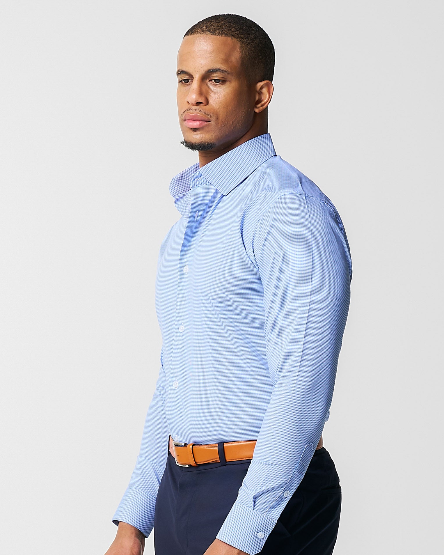 "The Merrill" Blue Micro Check