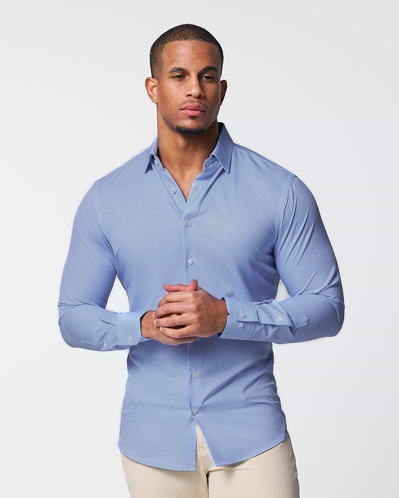 "The Morrison" Blue & White Mini Pattern