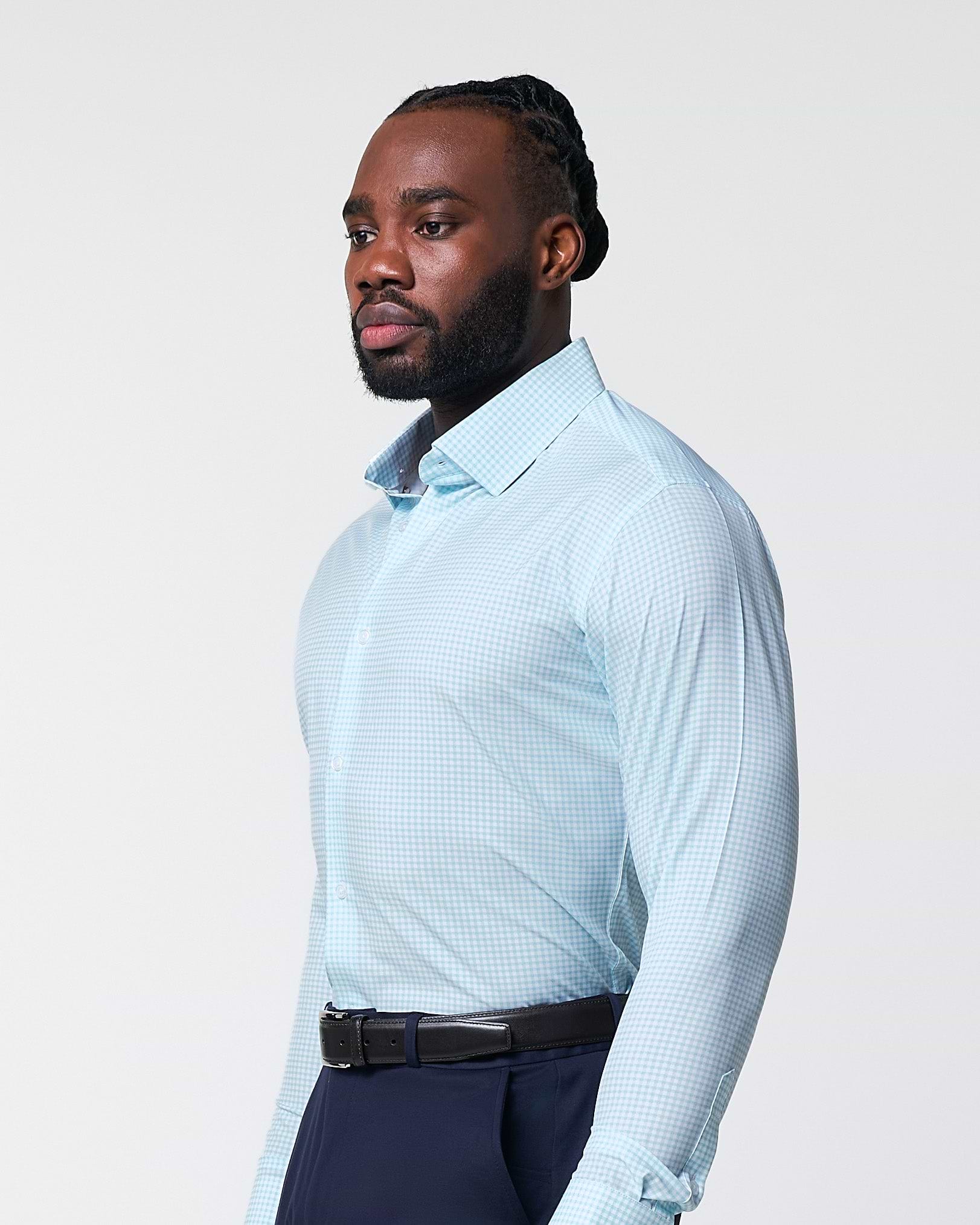 "The Nash" Baby Blue Gingham