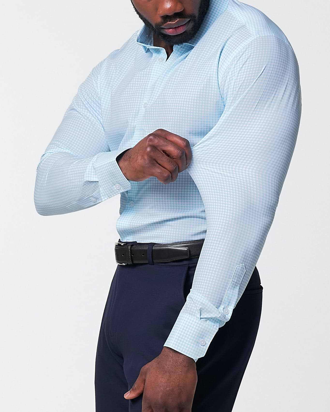 "The Nash" Baby Blue Gingham