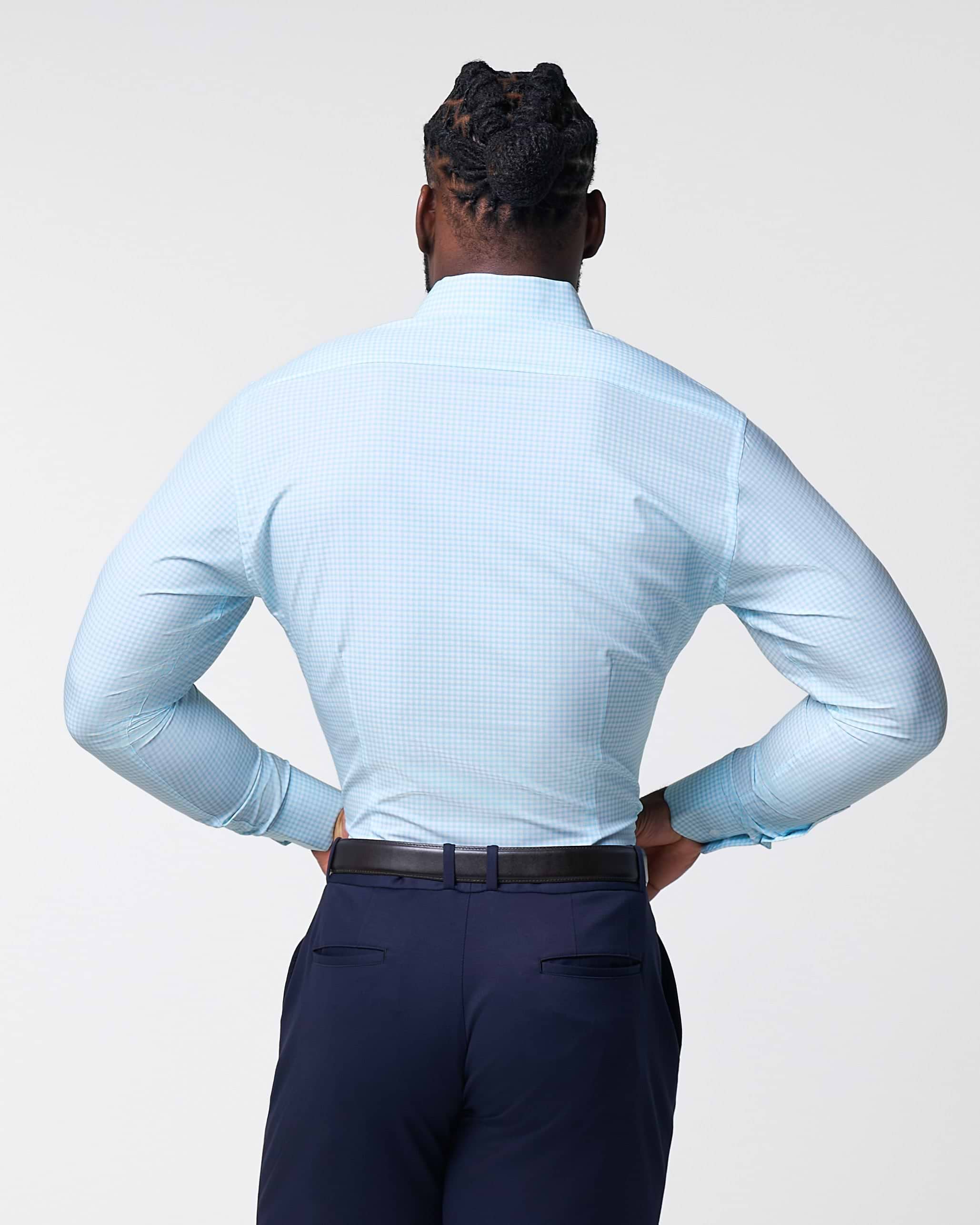 "The Nash" Baby Blue Gingham