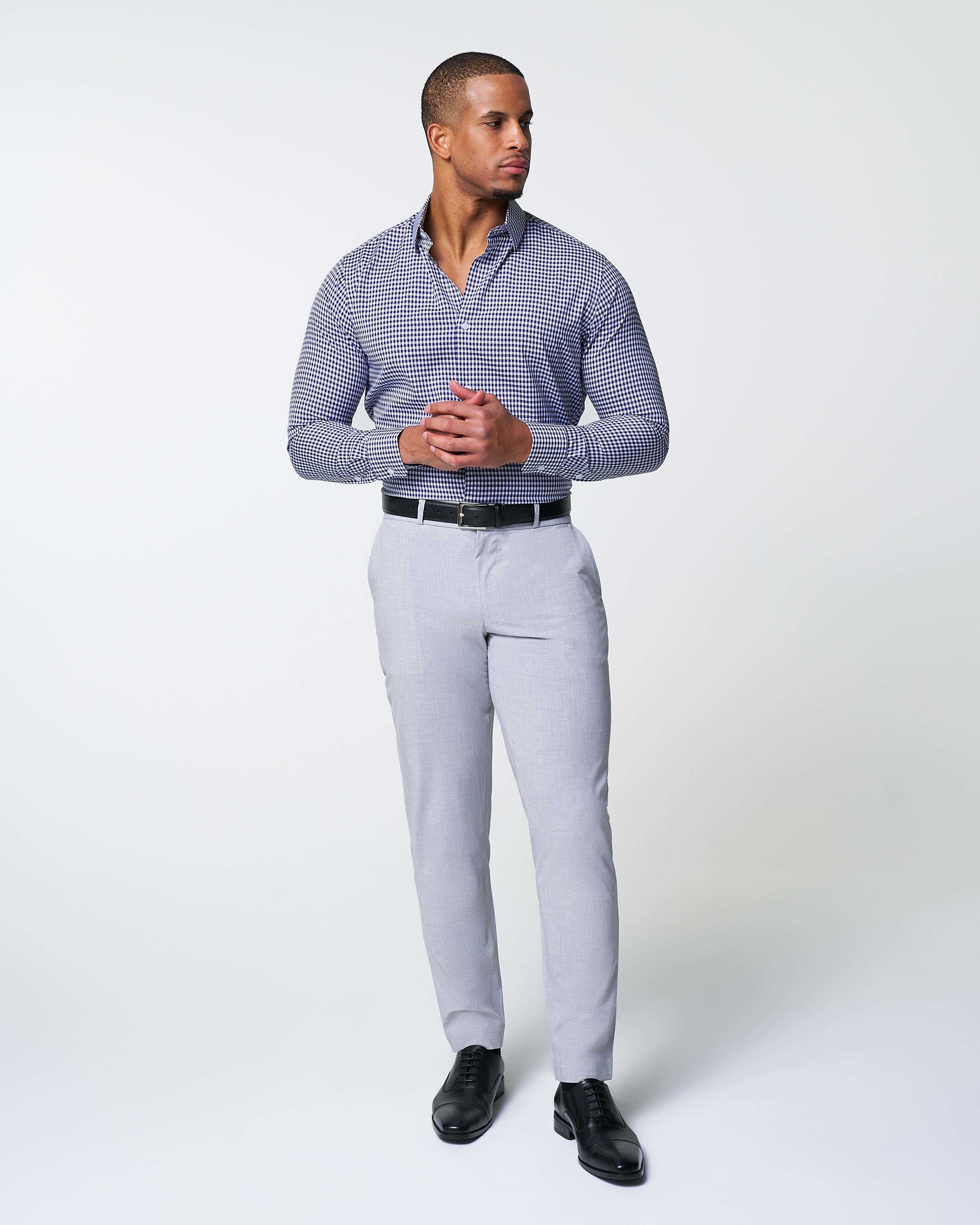 "The Rooney" Navy Gingham