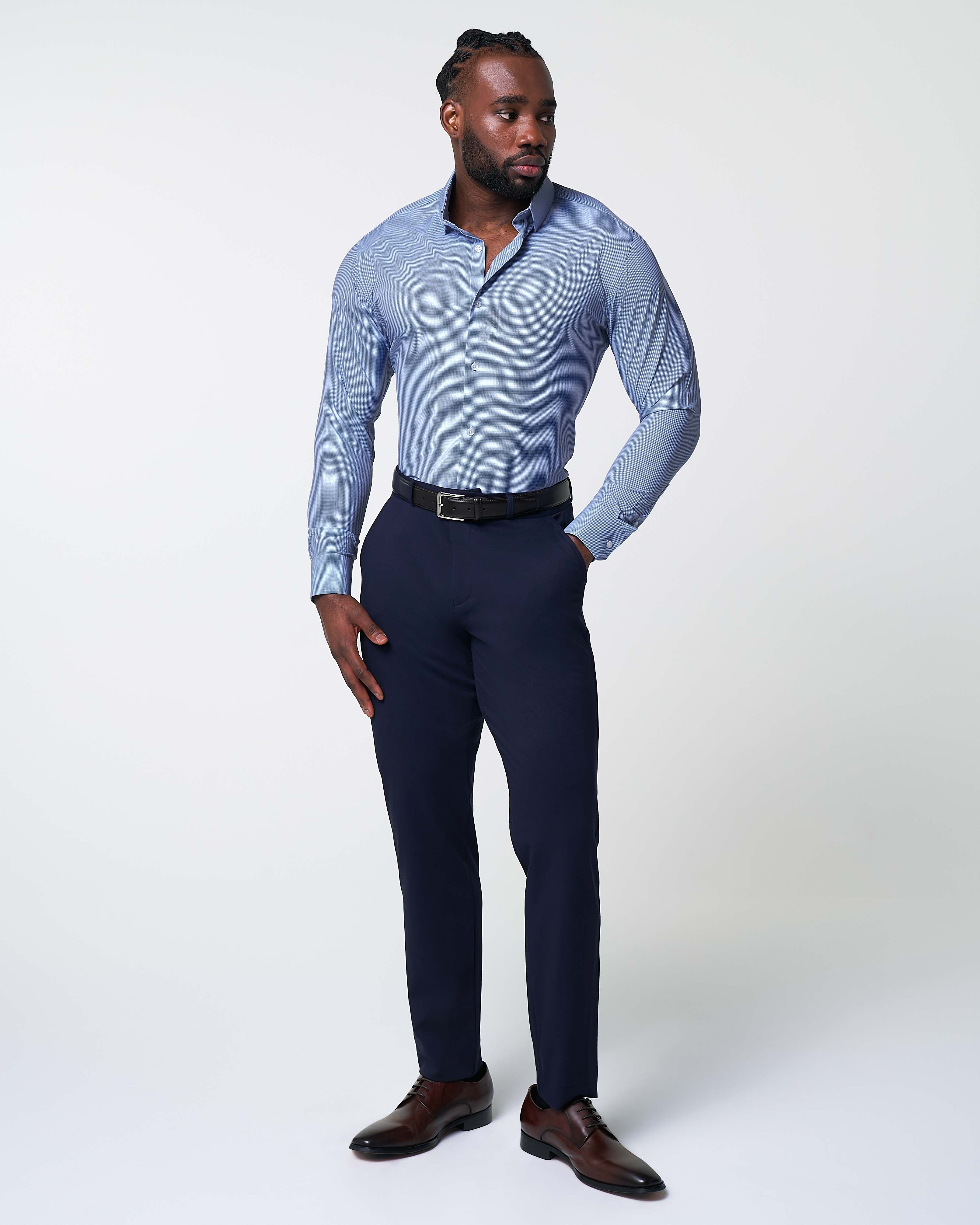 "The Rover" Blue Mini Windowpane