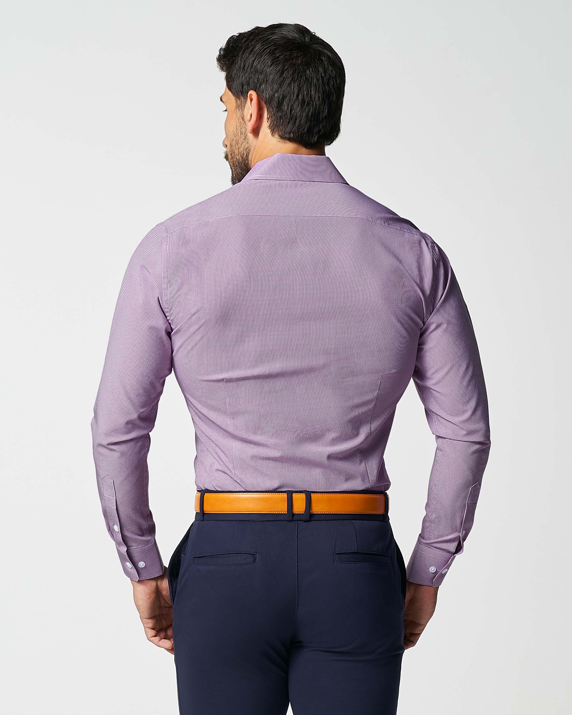 "The Ryan" Dark Purple Micro Check