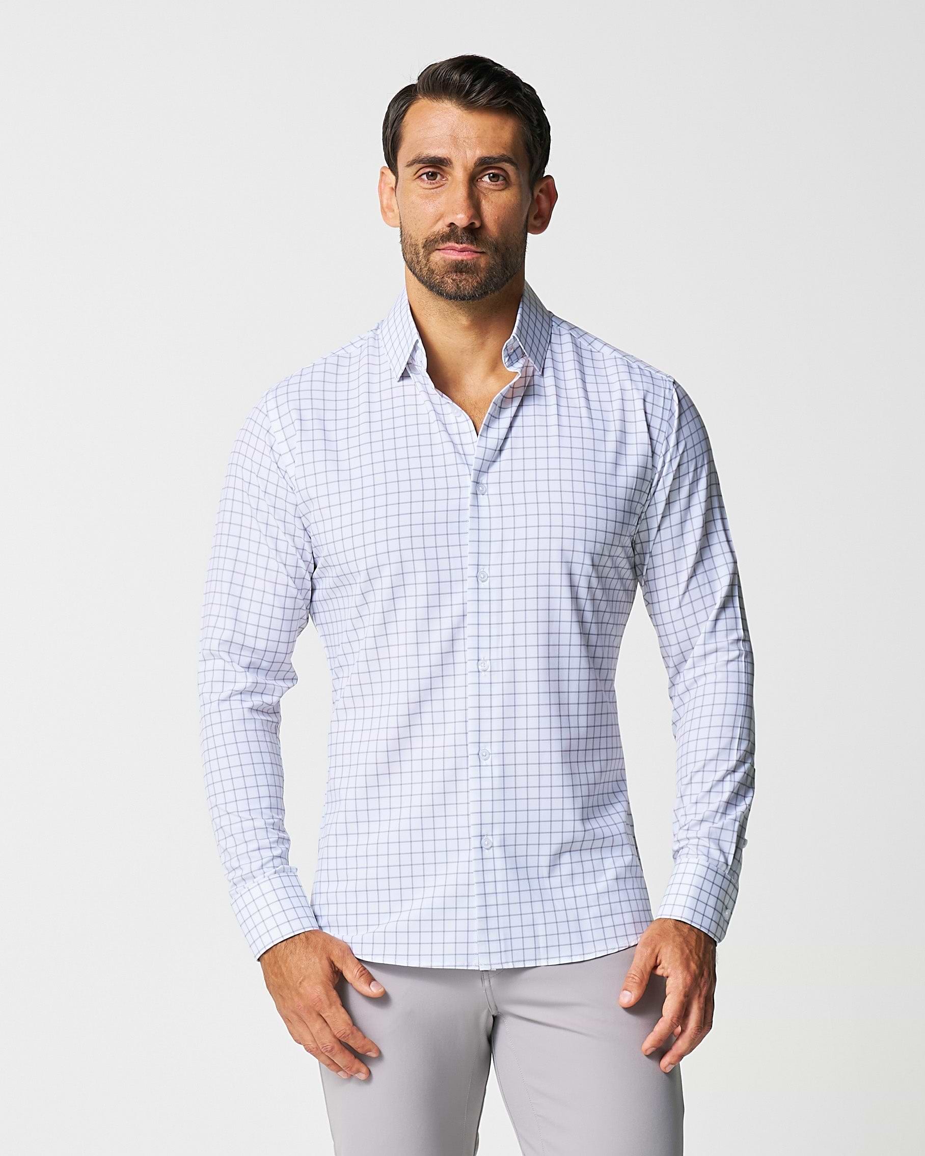 "The Scottie" Grey & White Windowpane