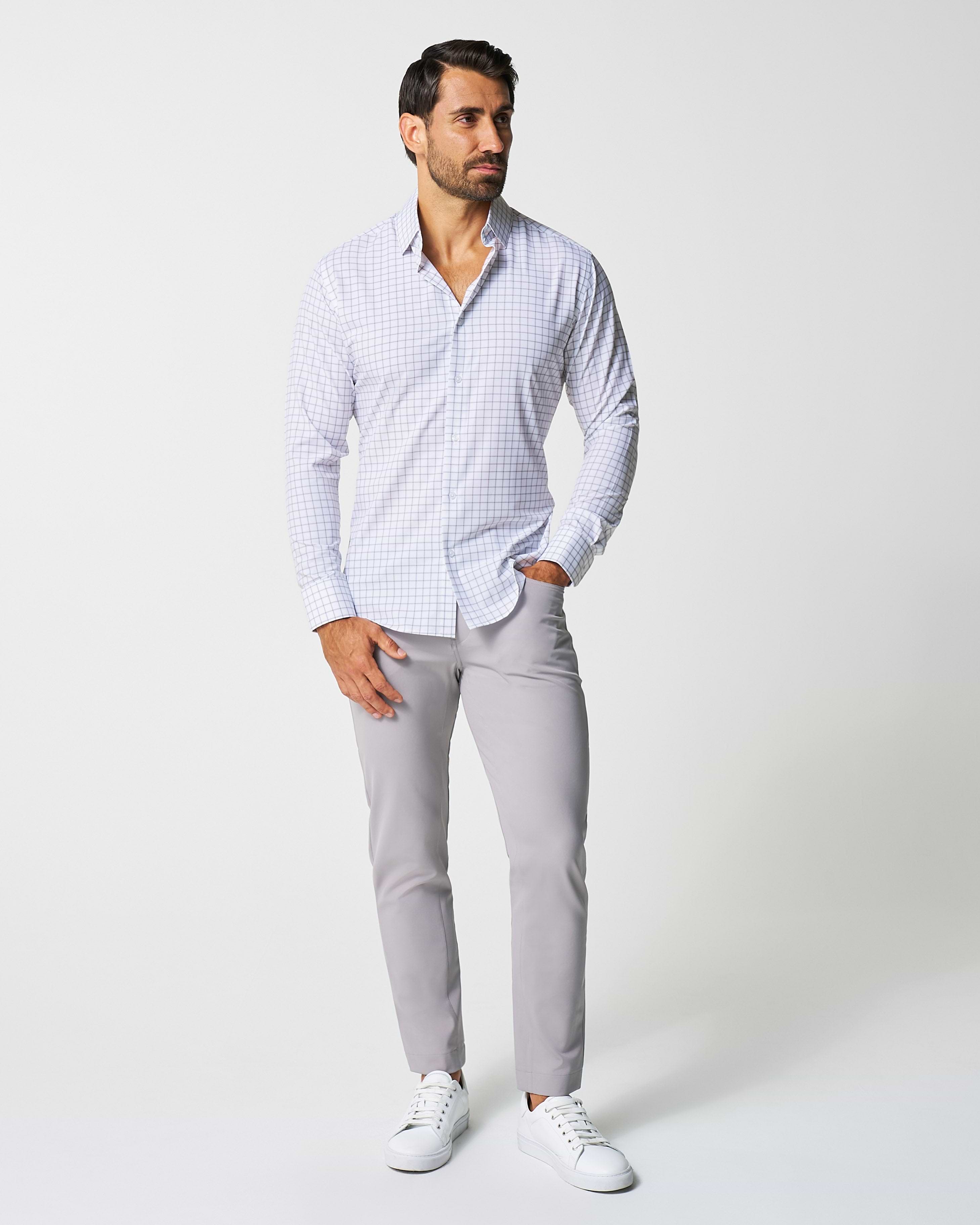 "The Scottie" Grey & White Windowpane