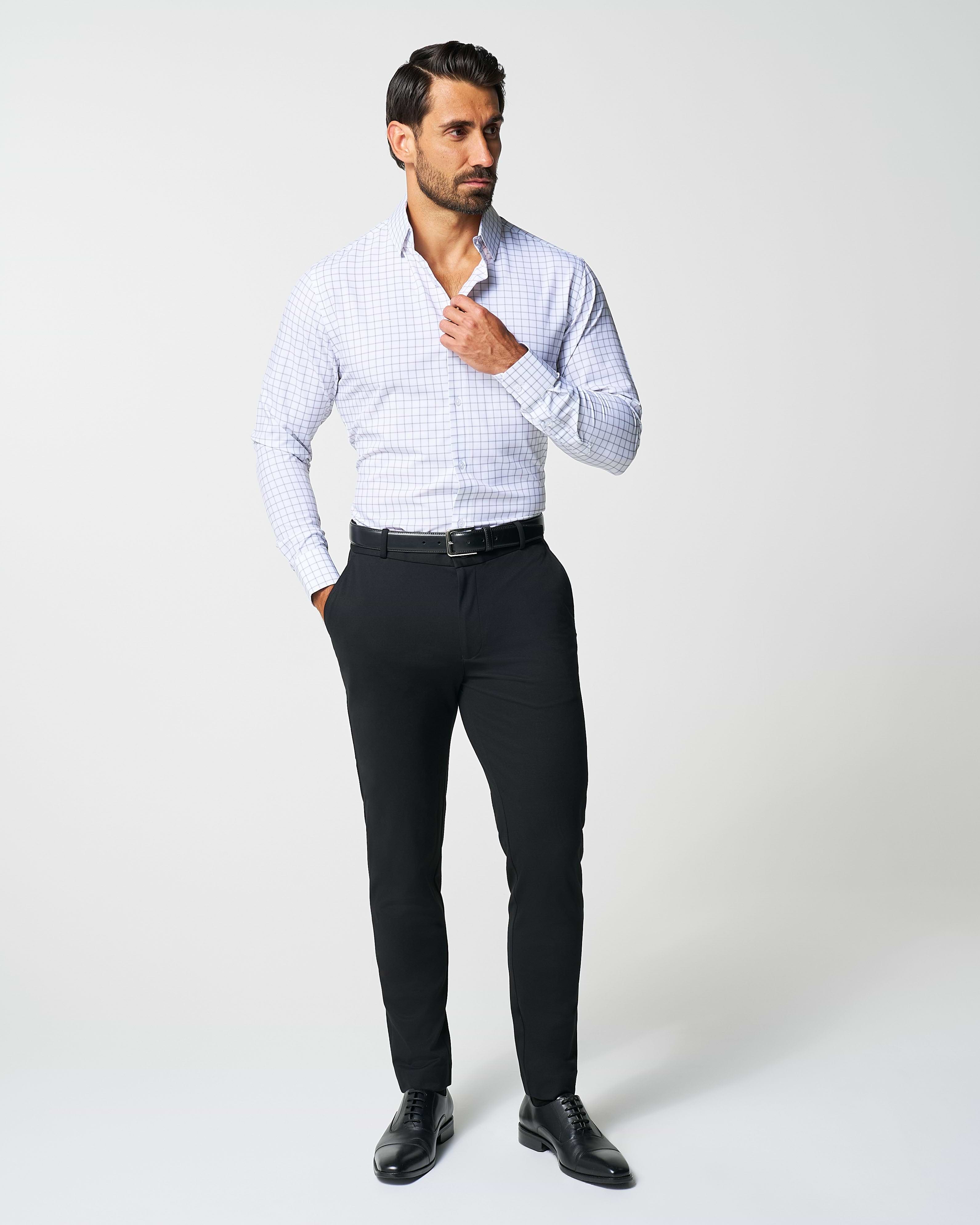 "The Scottie" Grey & White Windowpane
