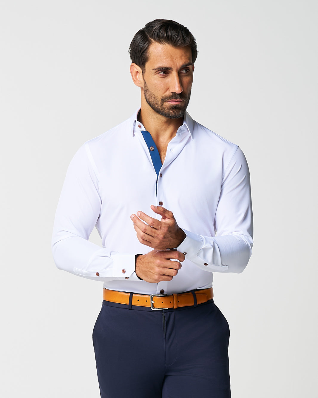 "The Springer" Limited Edition: White with Navy Accents - Classic Fit