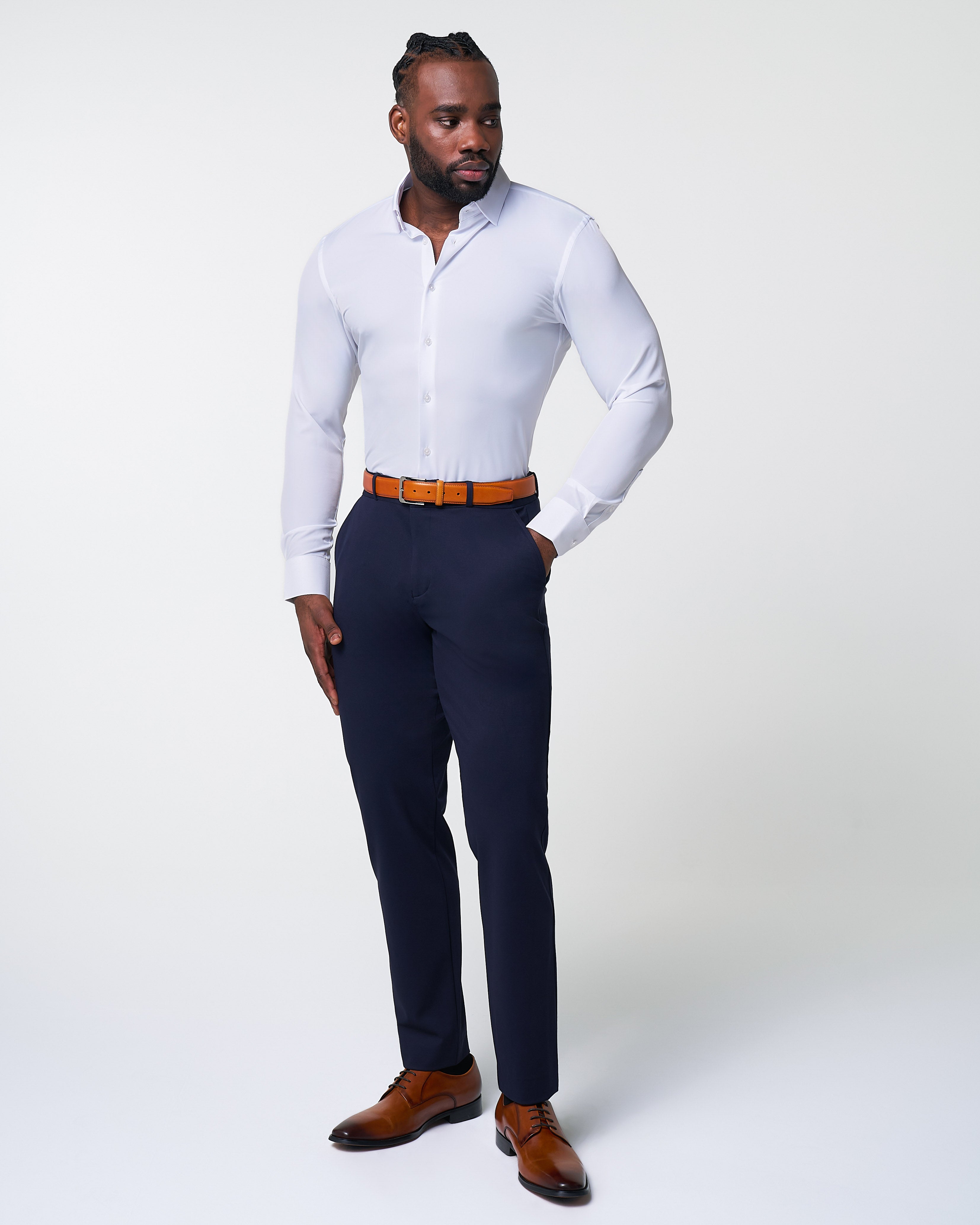 "The Everest" Winter-Weight Solid White