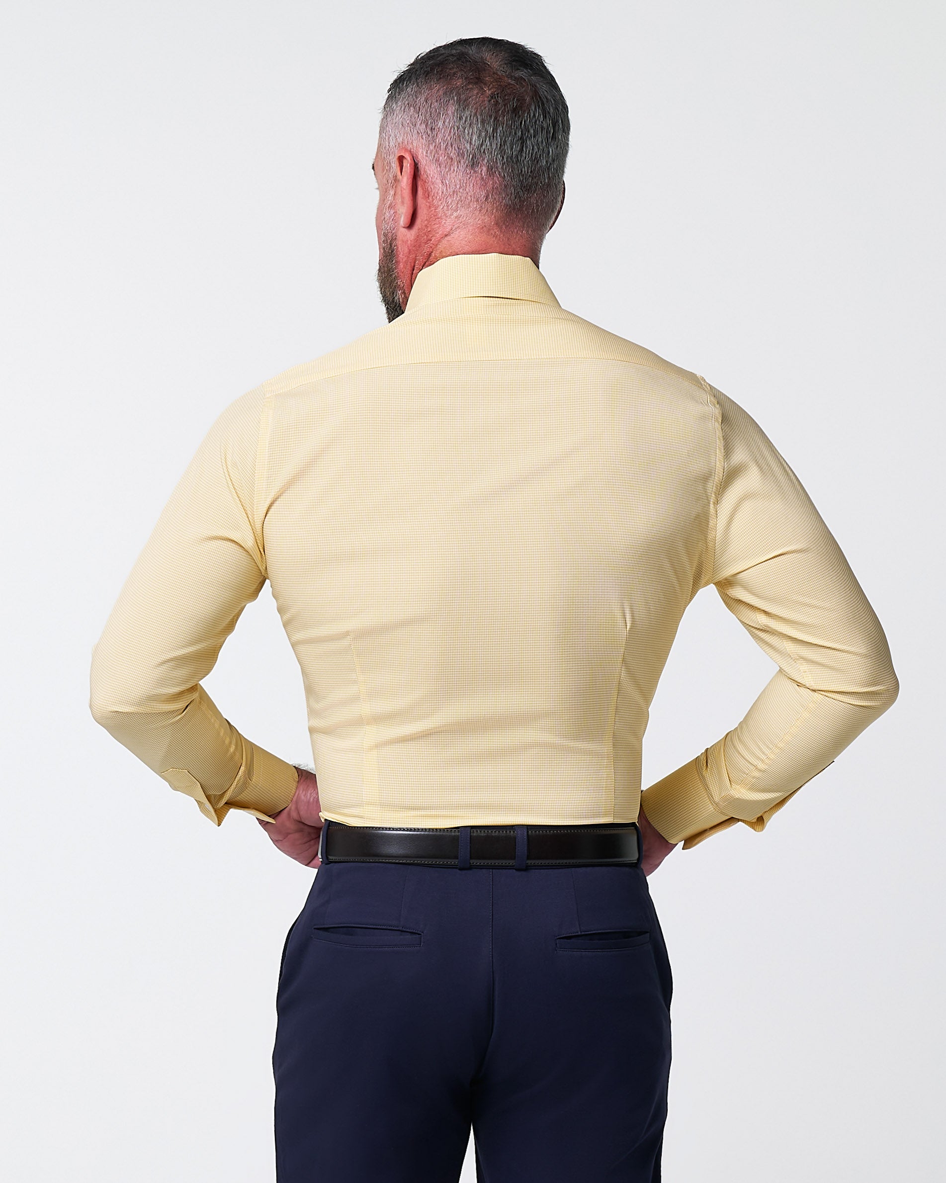 "The Stanley" Yellow Microcheck