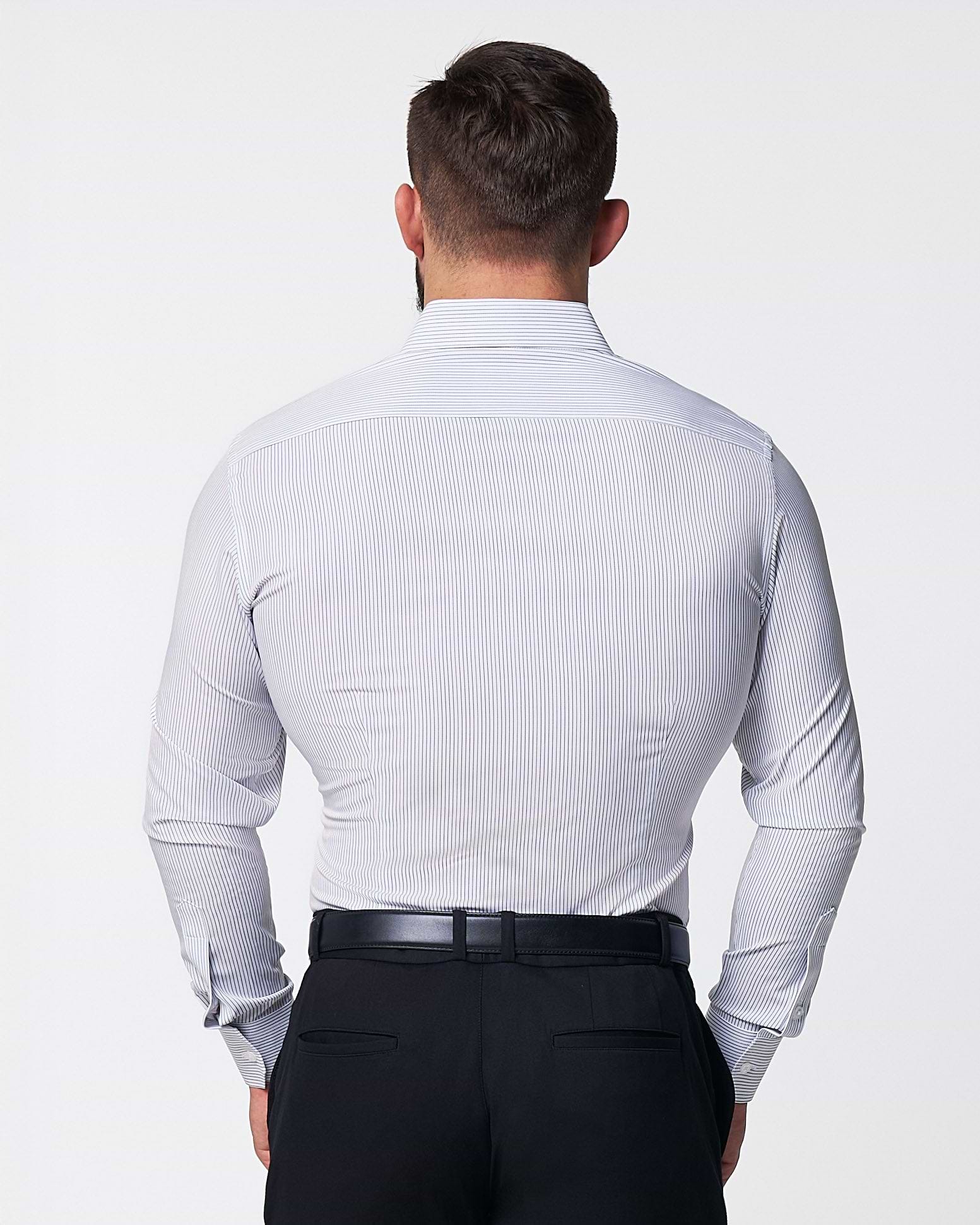 "The Wylder" Charcoal Chalked Pinstripe