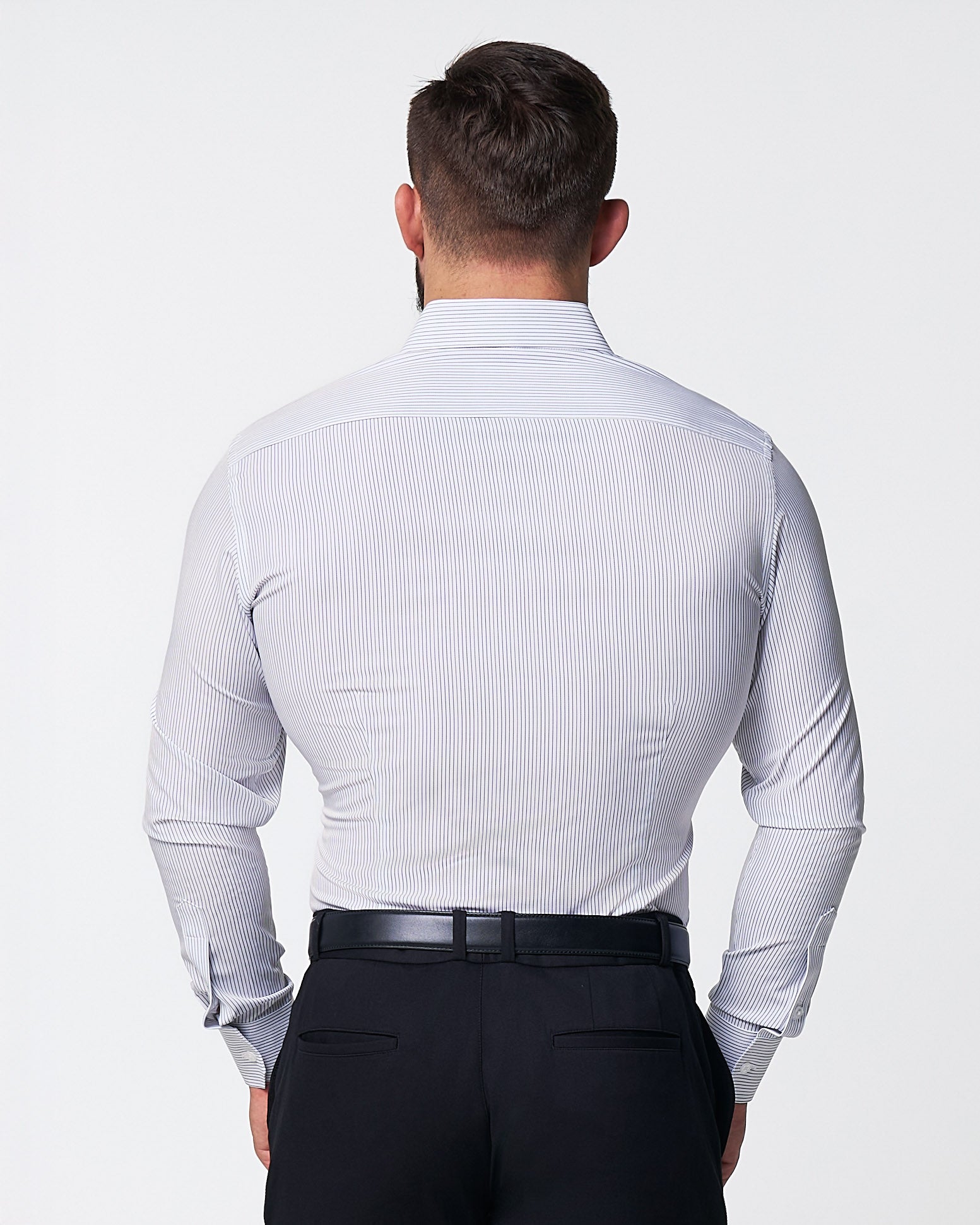 "The Wylder" Charcoal Chalked Pinstripe