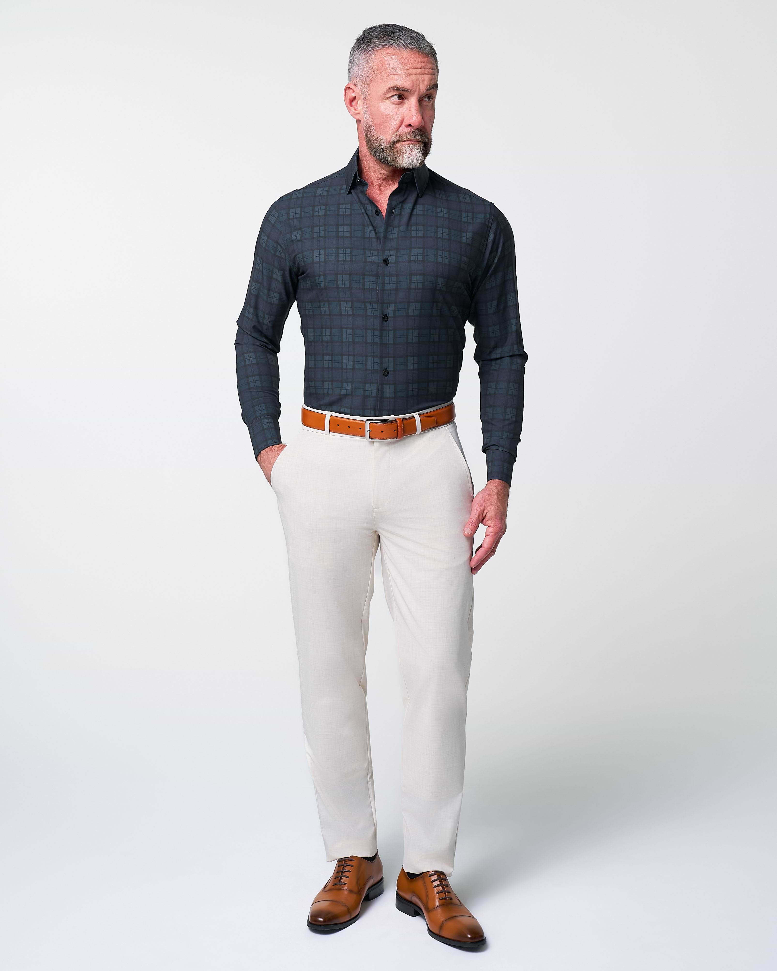 "The York" Navy, Black & Olive Plaid