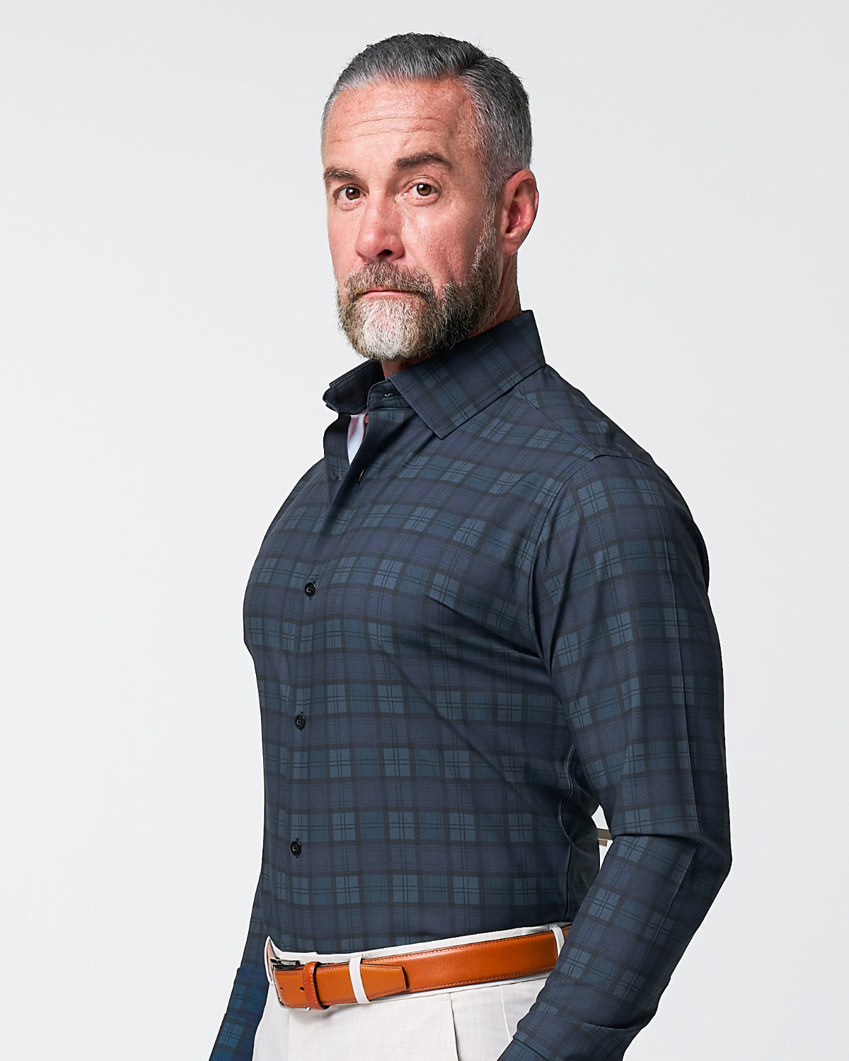 "The York" Navy, Black & Olive Plaid