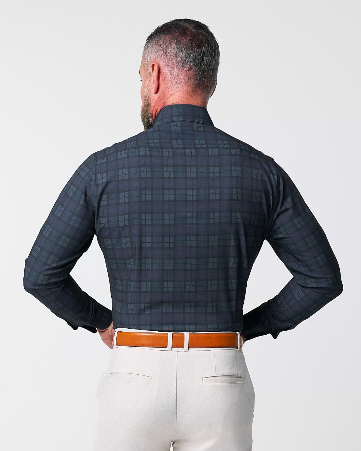 "The York" Navy, Black & Olive Plaid