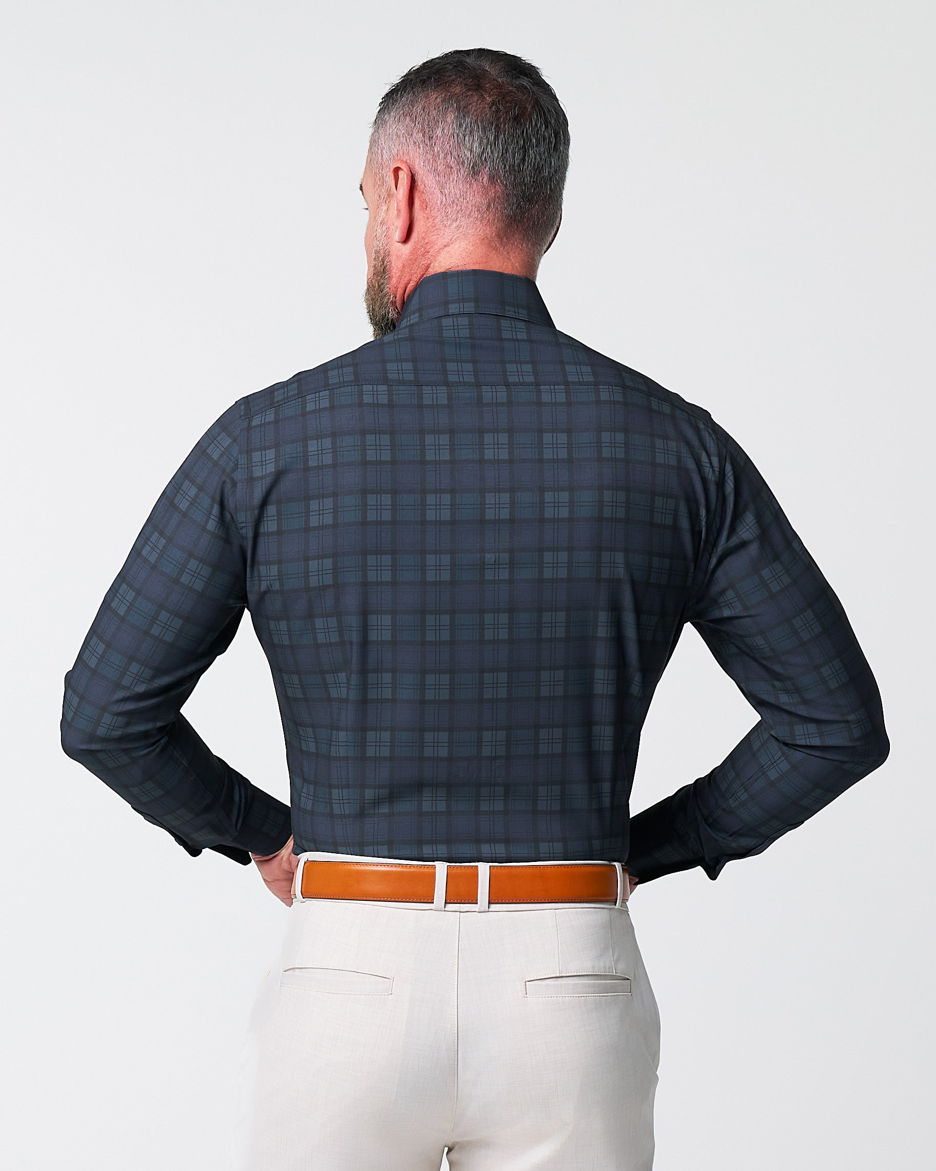 "The York" Navy, Black & Olive Plaid