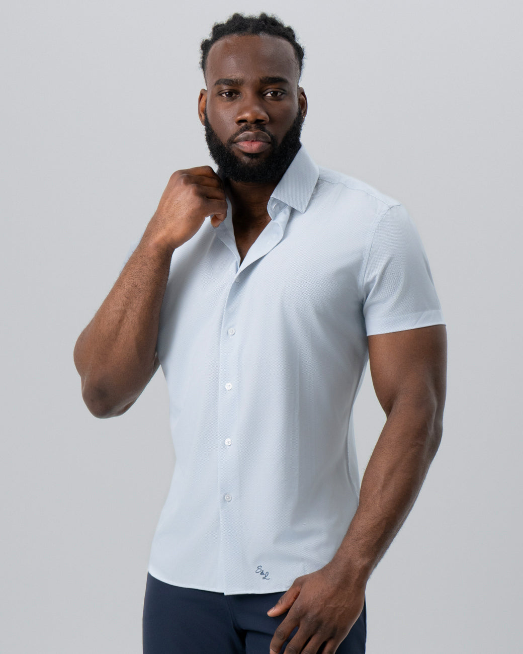 "The Frank" Mini Navy Dot