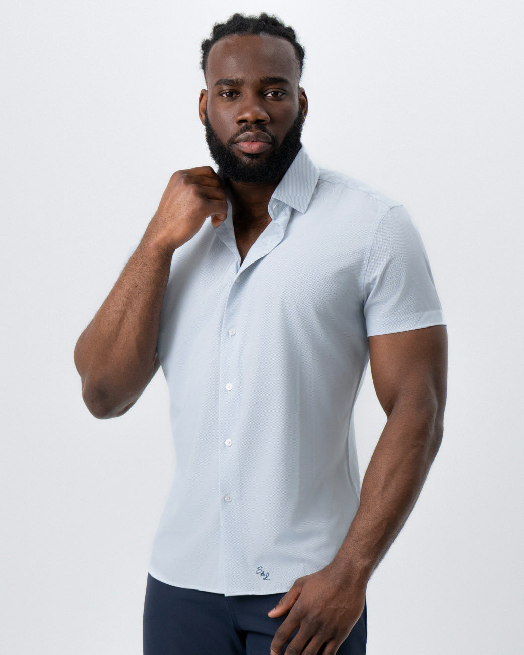 "The Frank" Mini Navy Dot