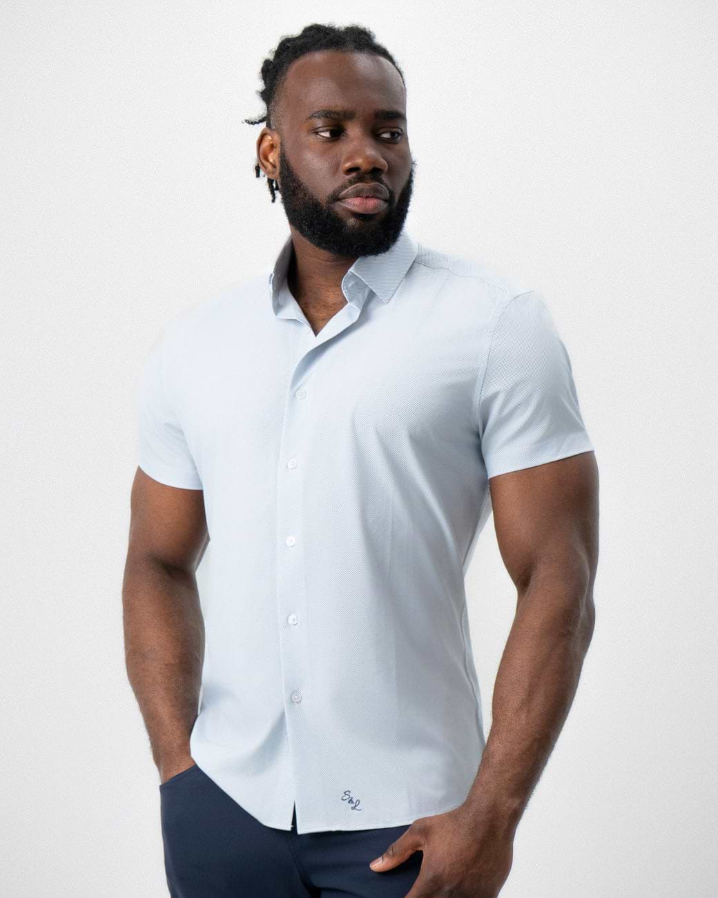 "The Frank" Mini Navy Dot