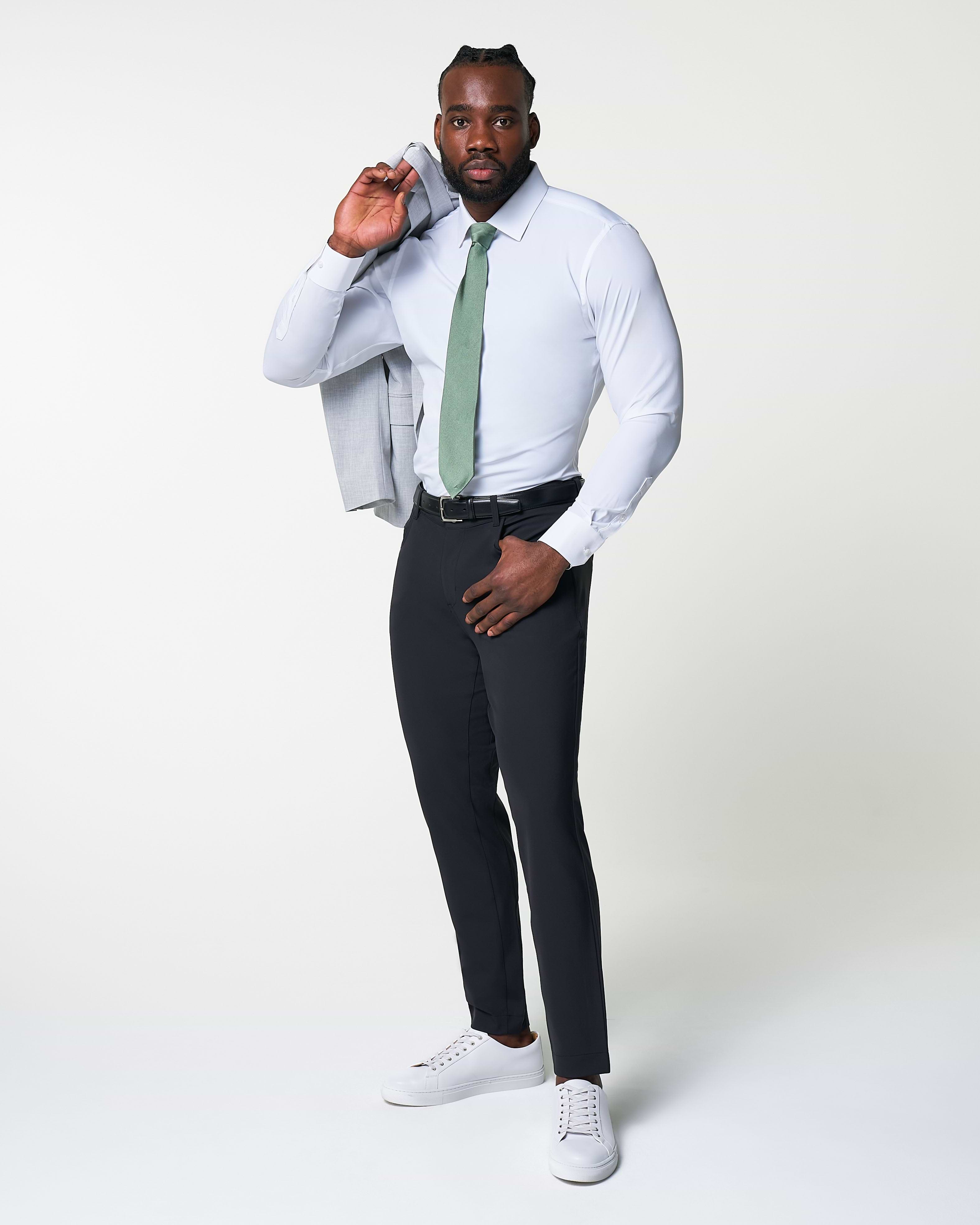 Athletic Fit Stretch Tech Chino - Black