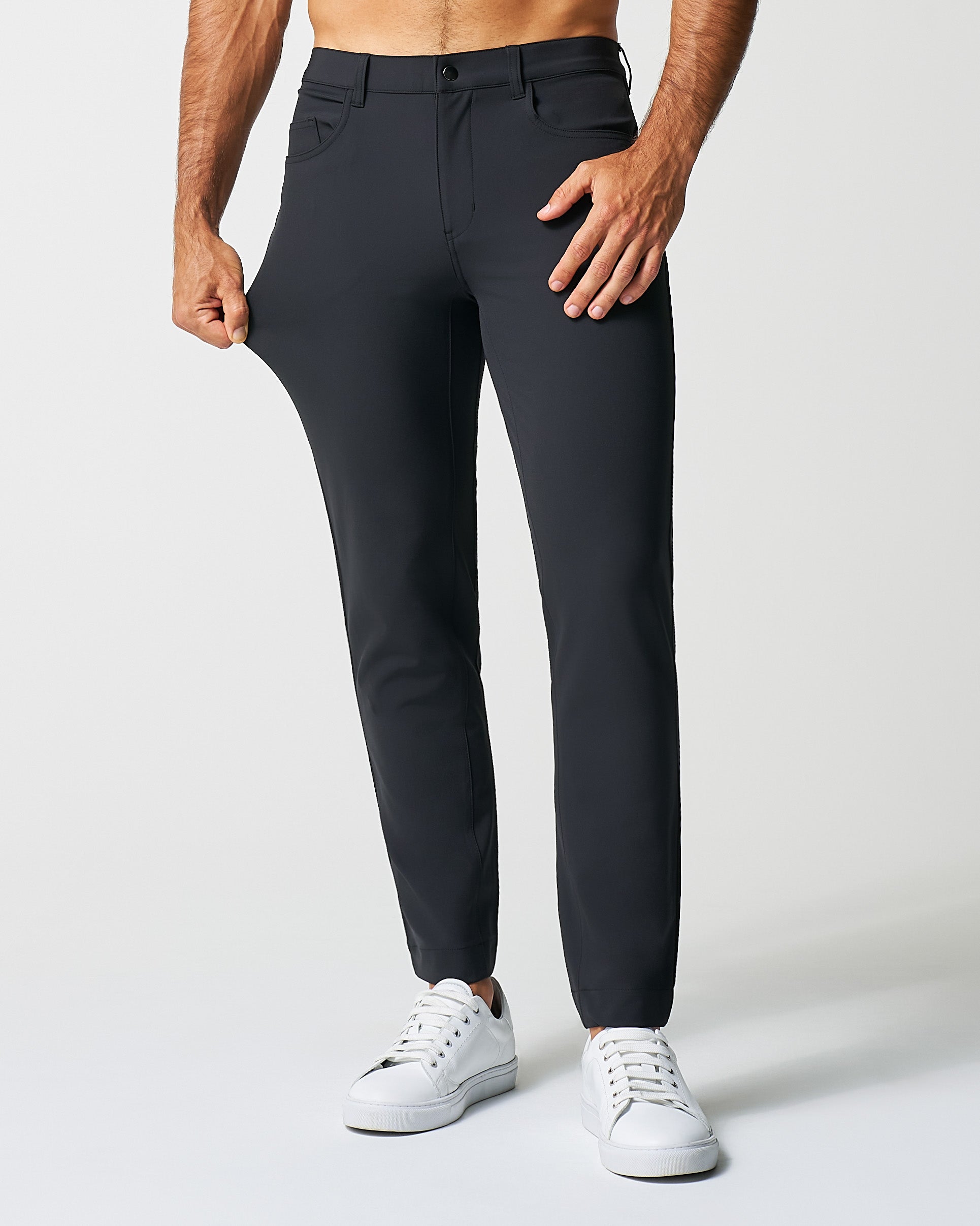 Athletic Fit Stretch Tech Chino - Black