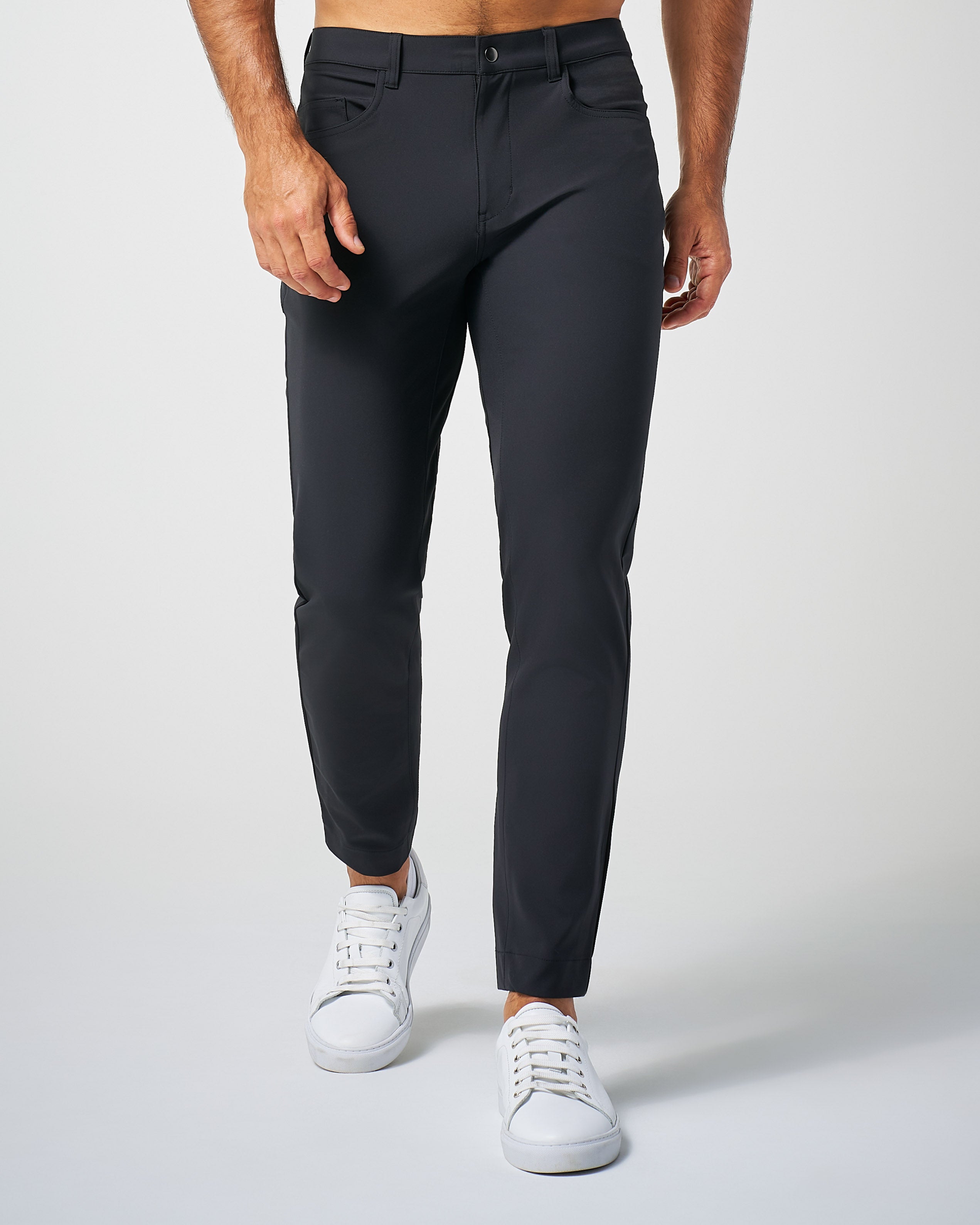 Athletic Fit Stretch Tech Chino - Black