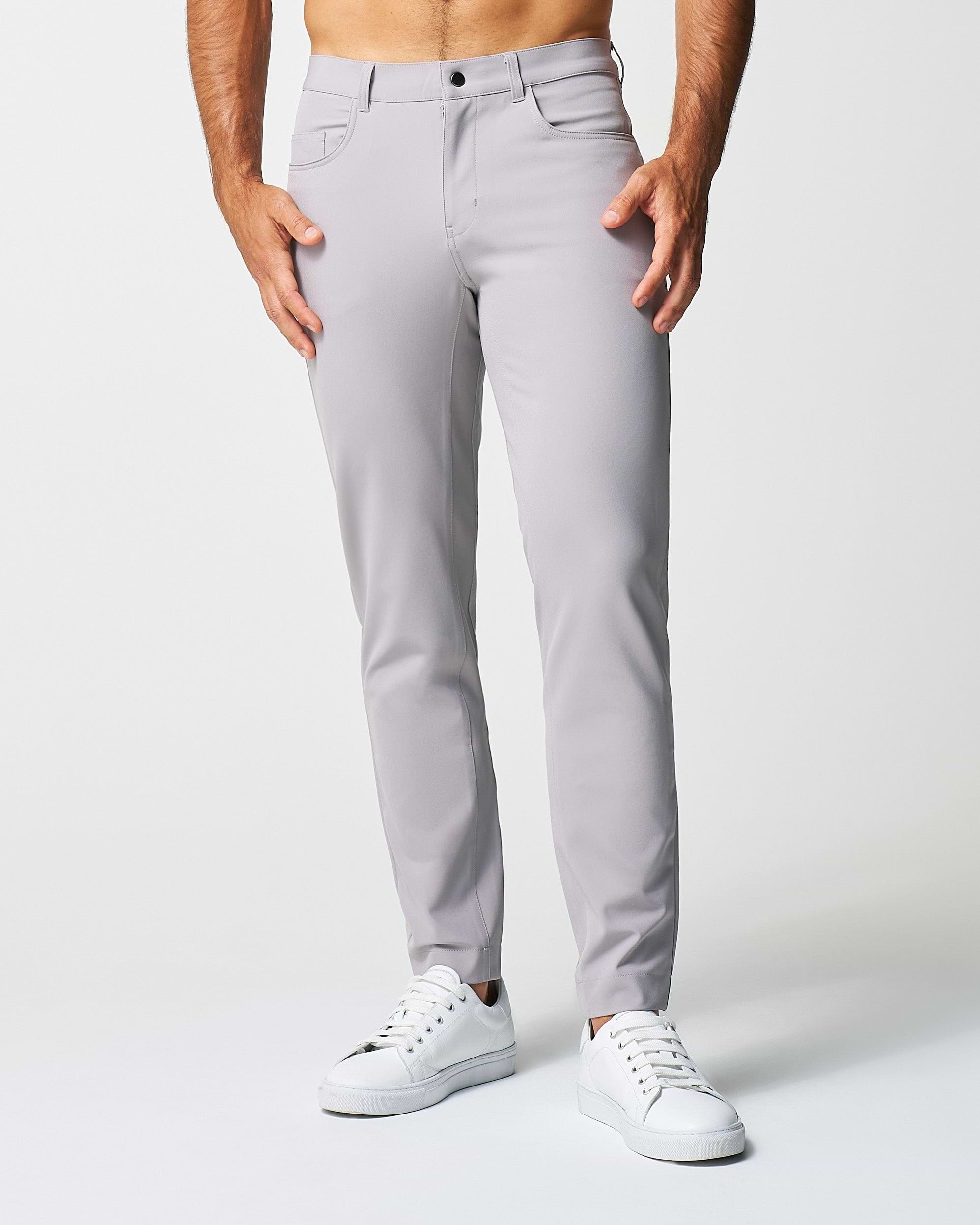 Athletic Fit Stretch Tech Chino - Light Grey