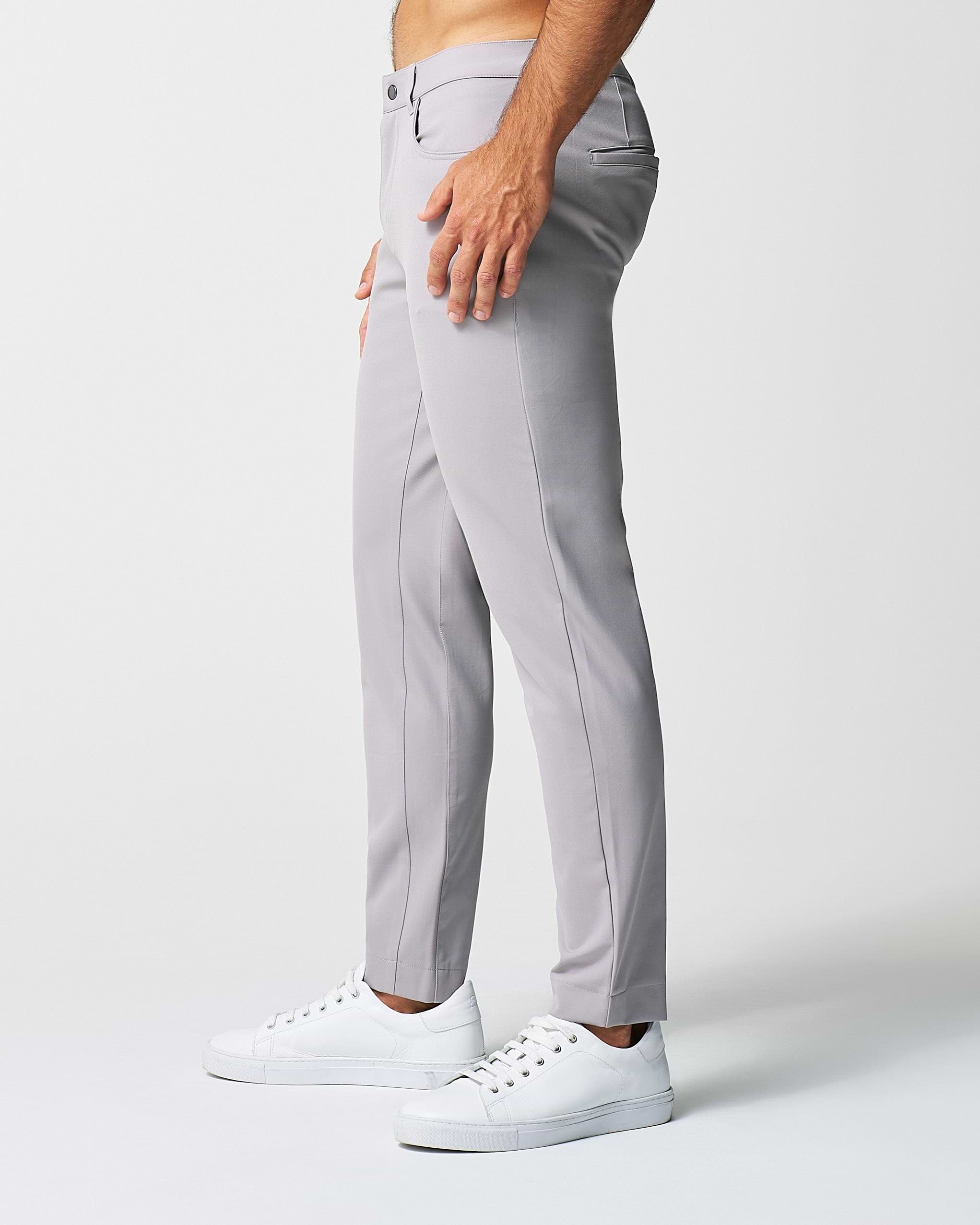 Athletic Fit Stretch Tech Chino - Light Grey