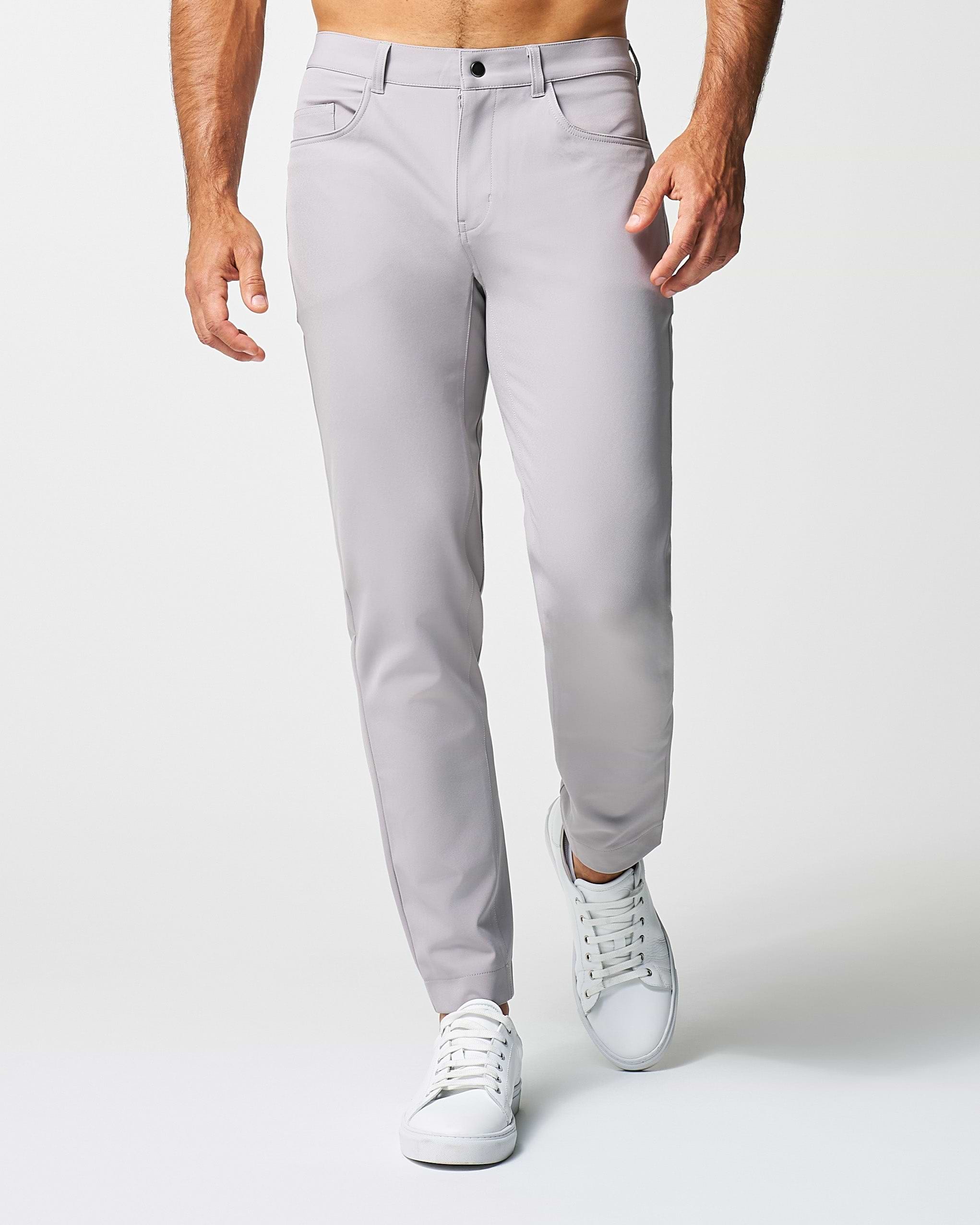 Athletic Fit Stretch Tech Chino - Light Grey