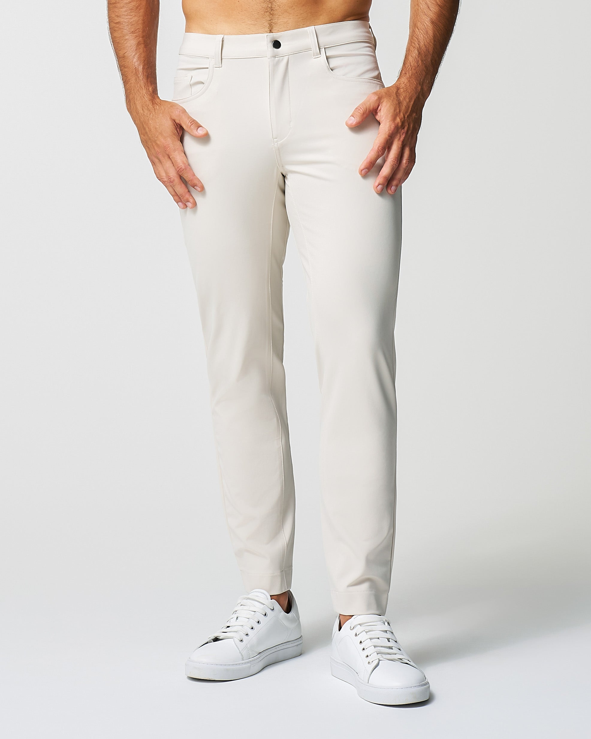Athletic Fit Stretch Tech Chino - Light Khaki
