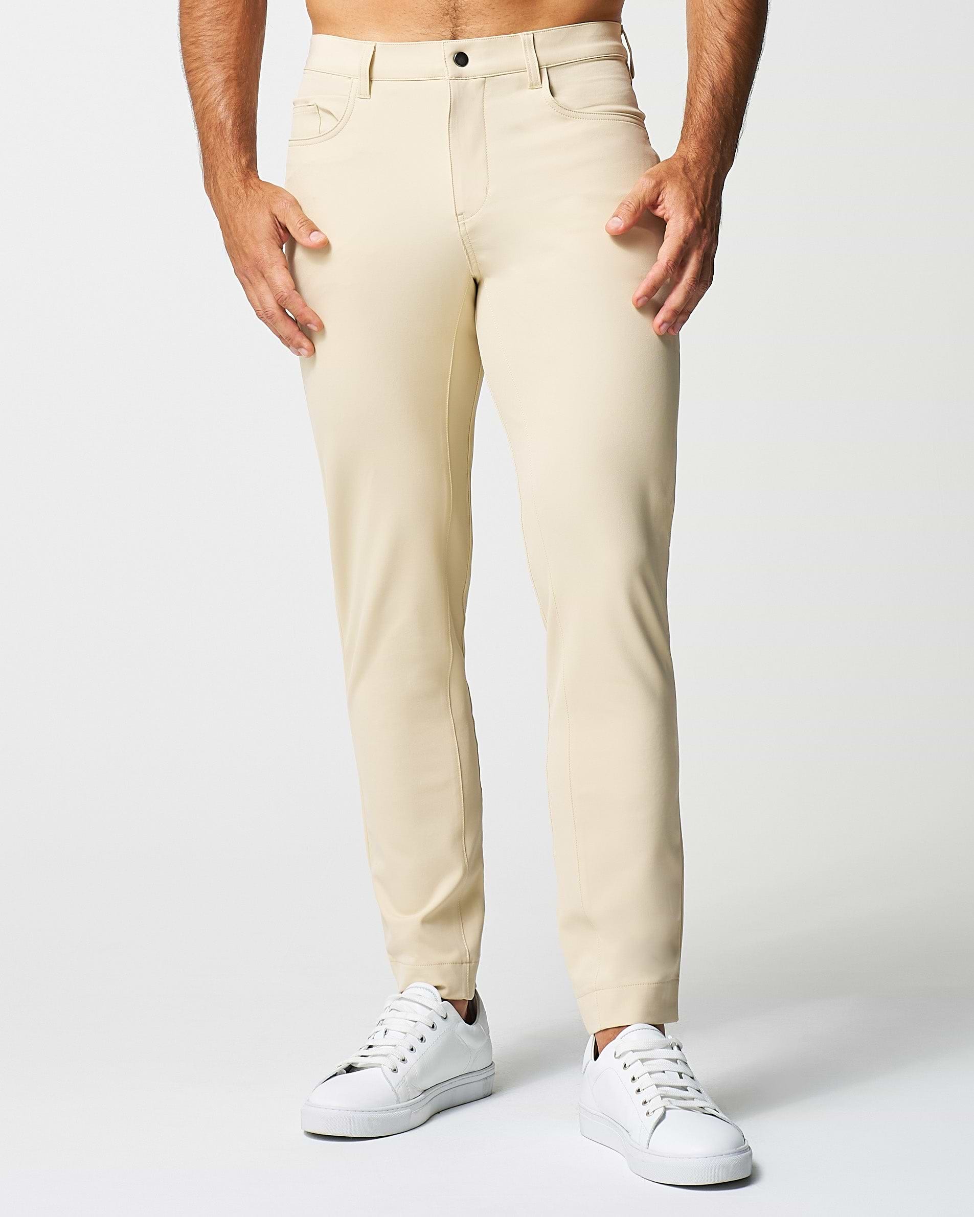 Athletic Fit Stretch Tech Chino - Mid Khaki