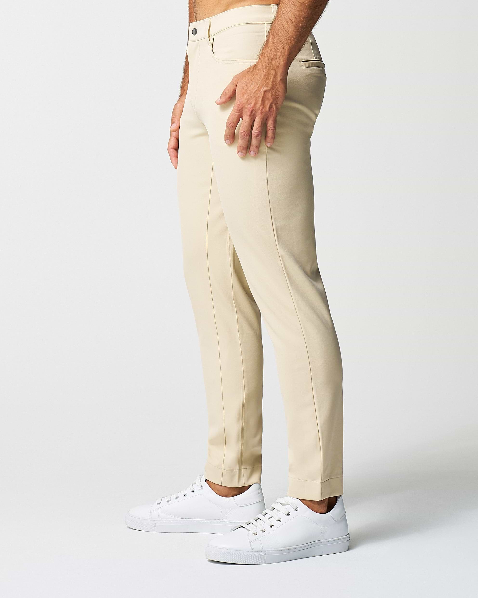 Athletic Fit Stretch Tech Chino - Mid Khaki