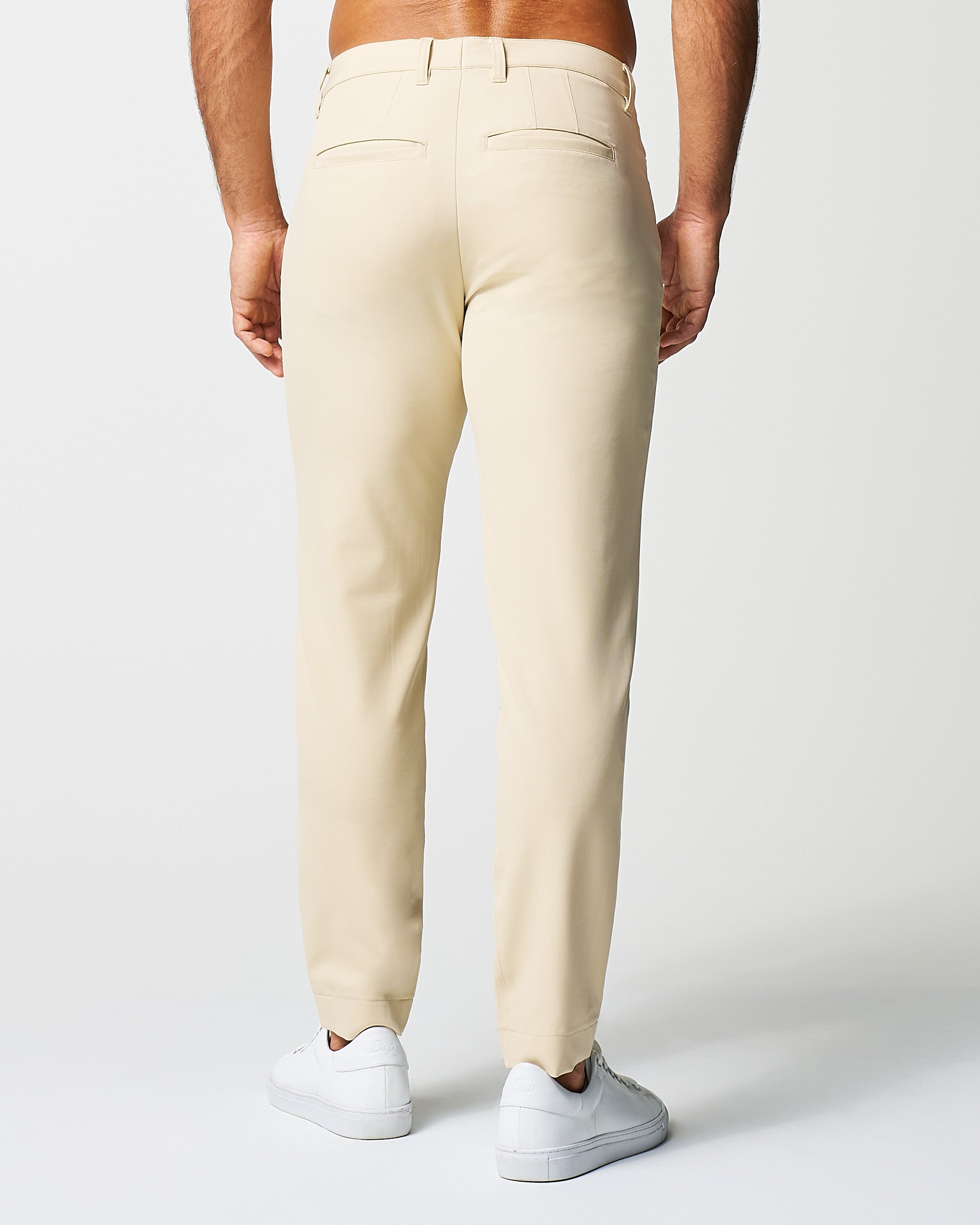 Athletic Fit Stretch Tech Chino - Mid Khaki