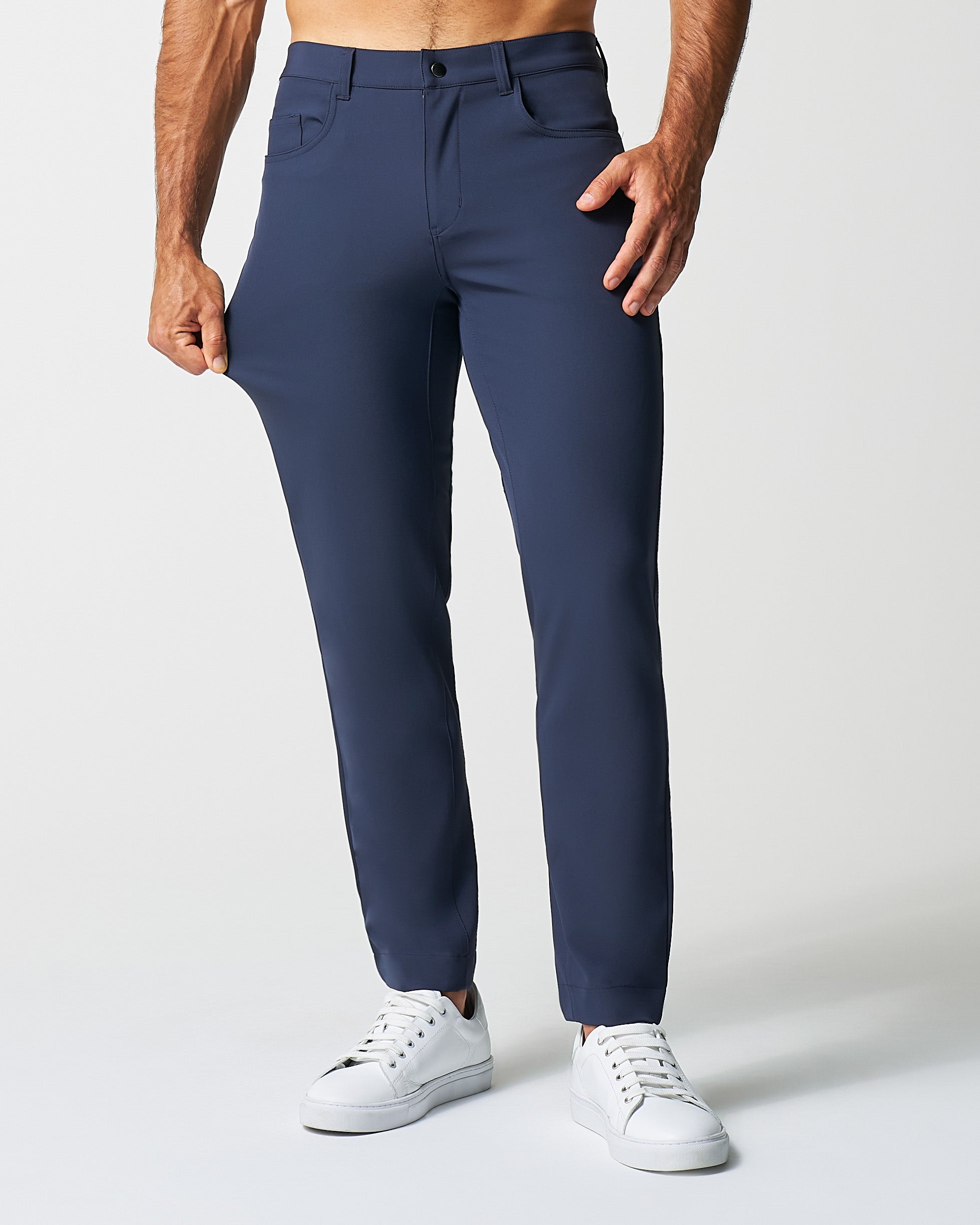 Athletic Fit Stretch Tech Chino - Navy