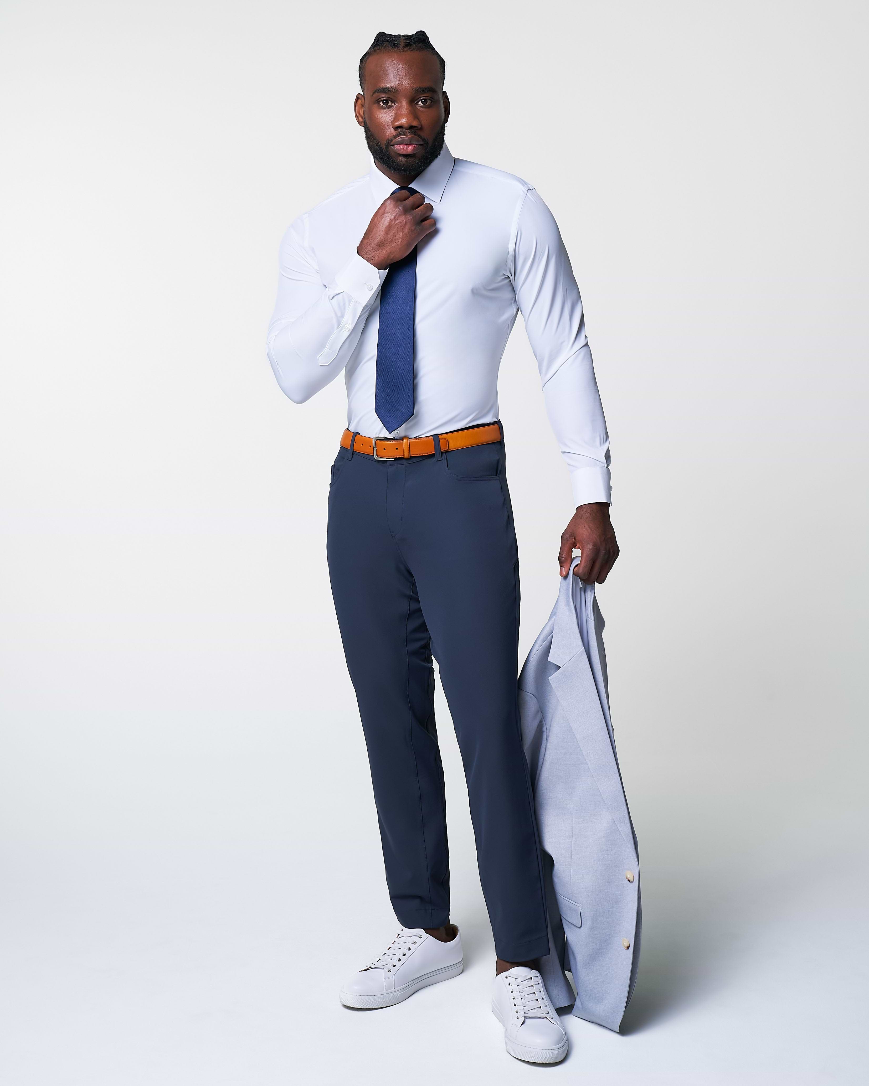 Athletic Fit Stretch Tech Chino - Navy