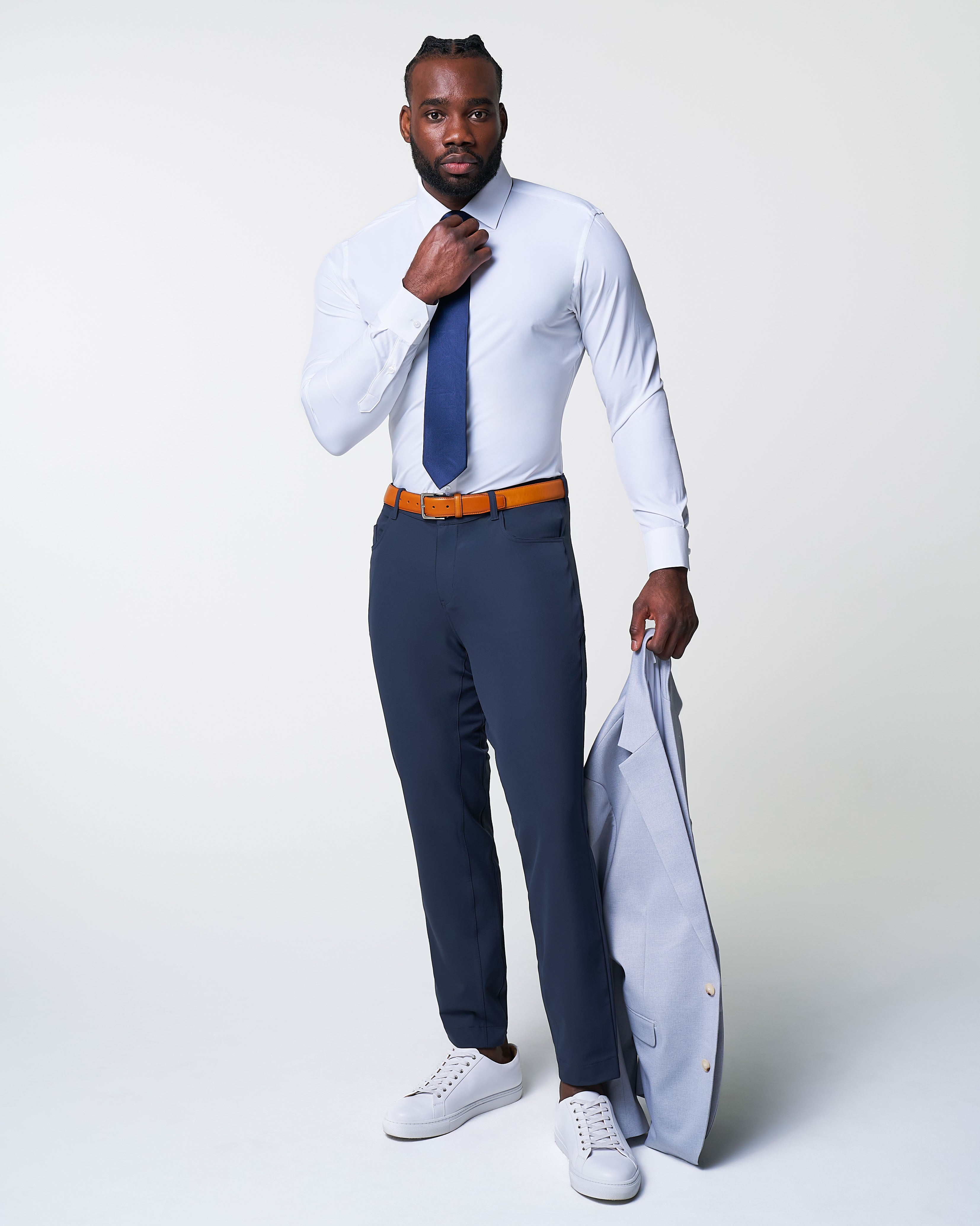 Athletic Fit Stretch Tech Chino - Navy