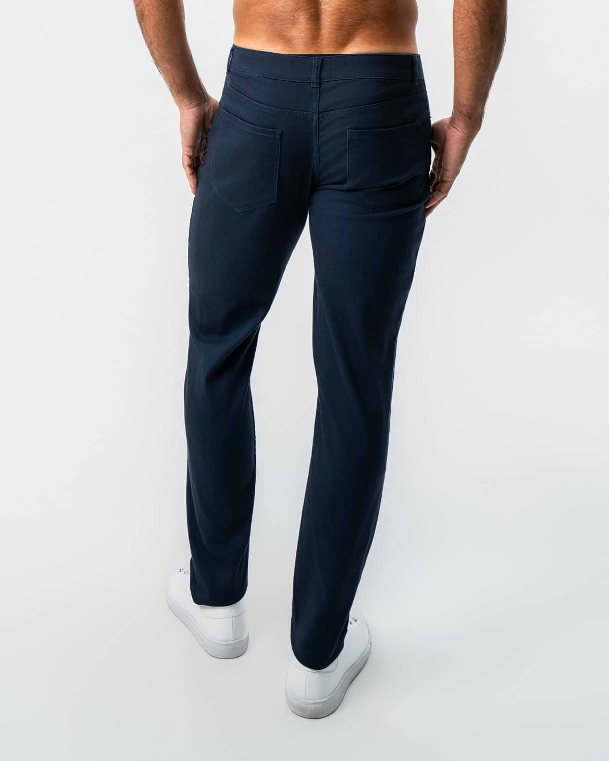 Performance Cotton Twill 5 Pocket Pant - Navy