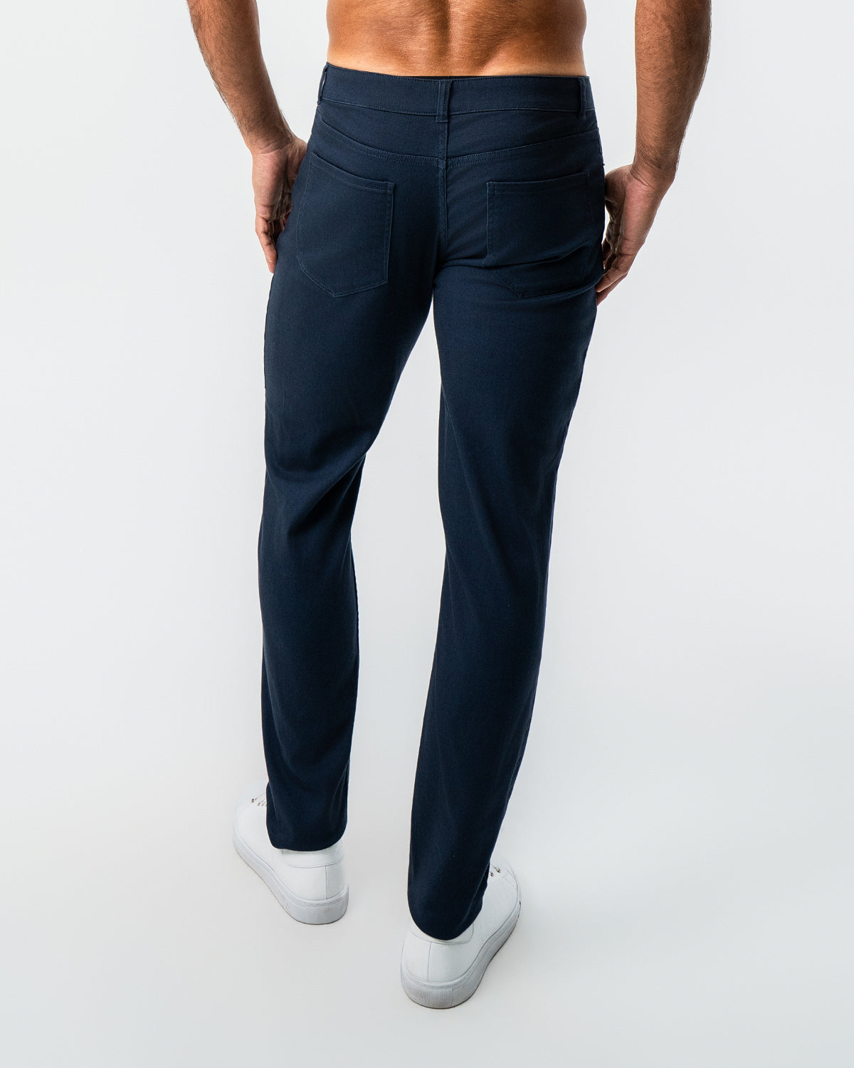 Performance Cotton Twill 5 Pocket Pant - Navy