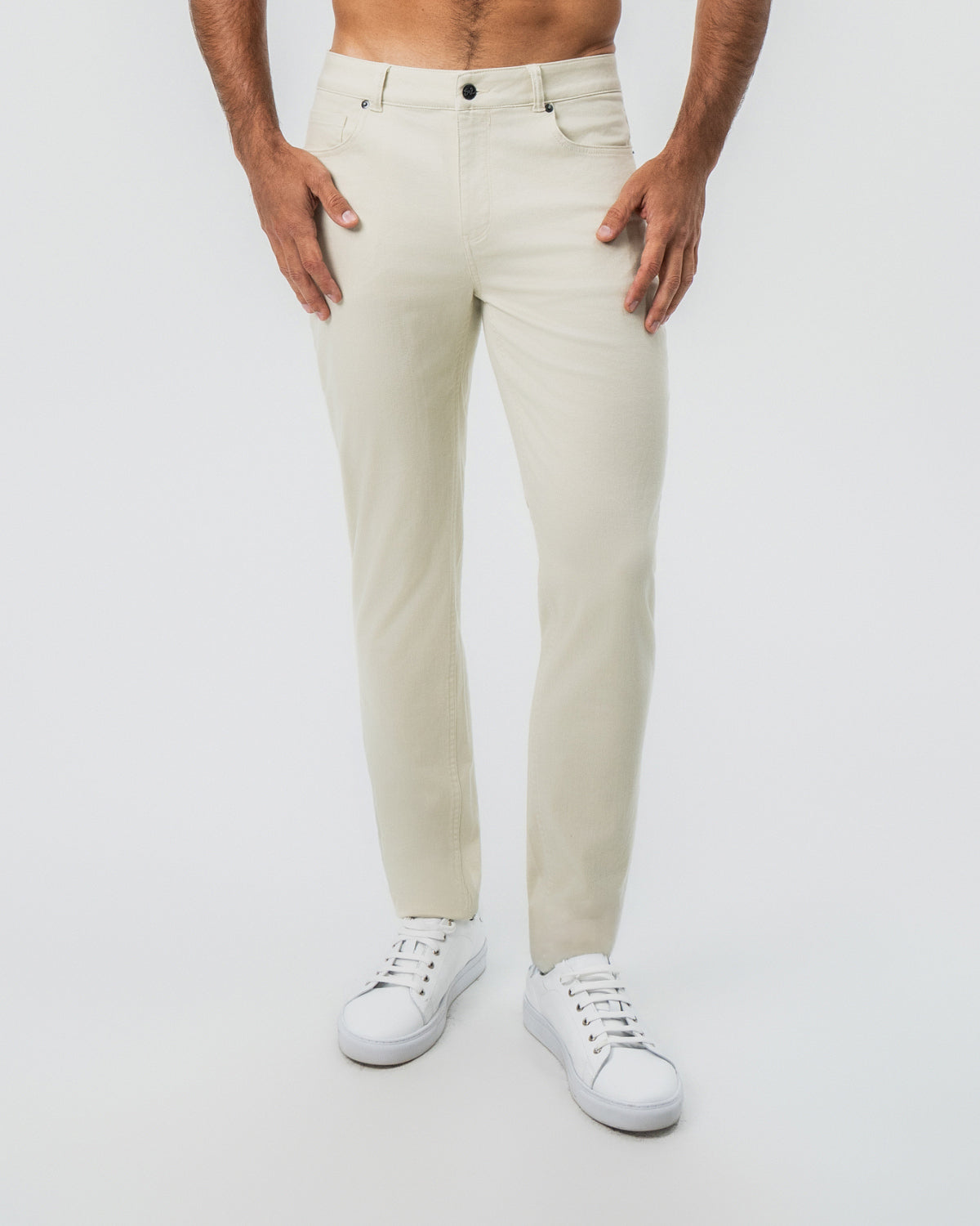 Performance Cotton Twill 5 Pocket Pant - Tan
