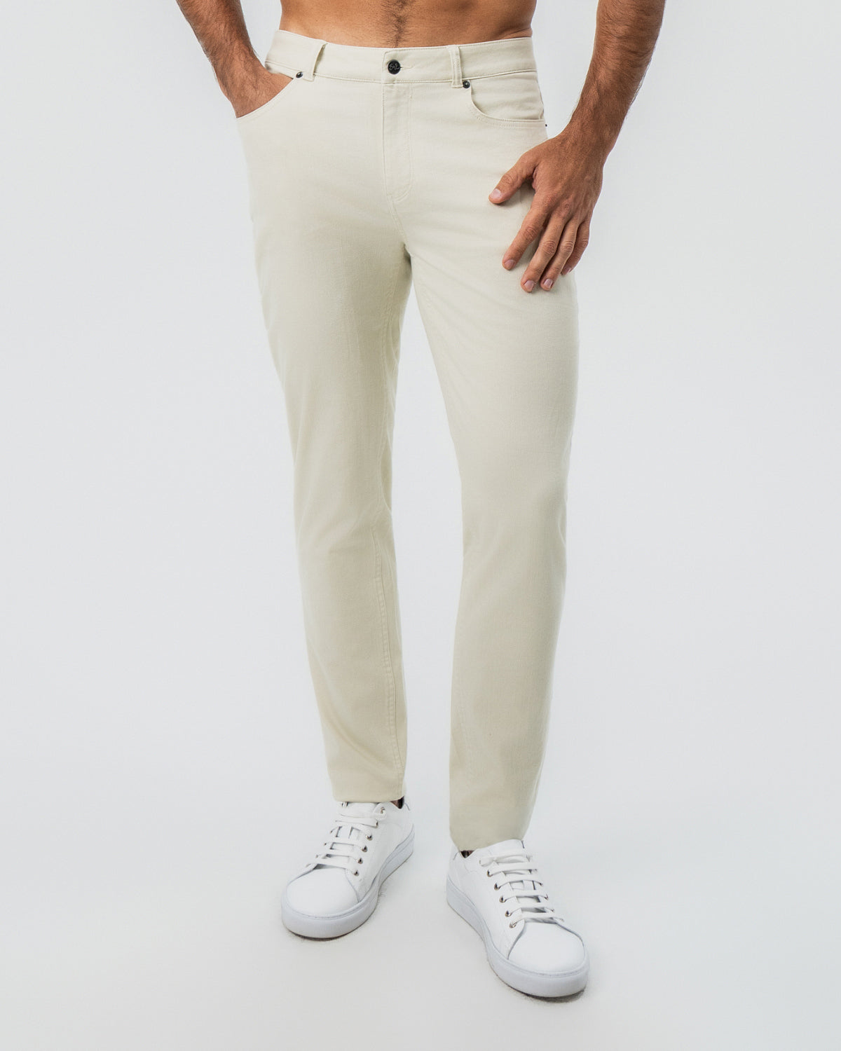 Performance Cotton Twill 5 Pocket Pant - Tan