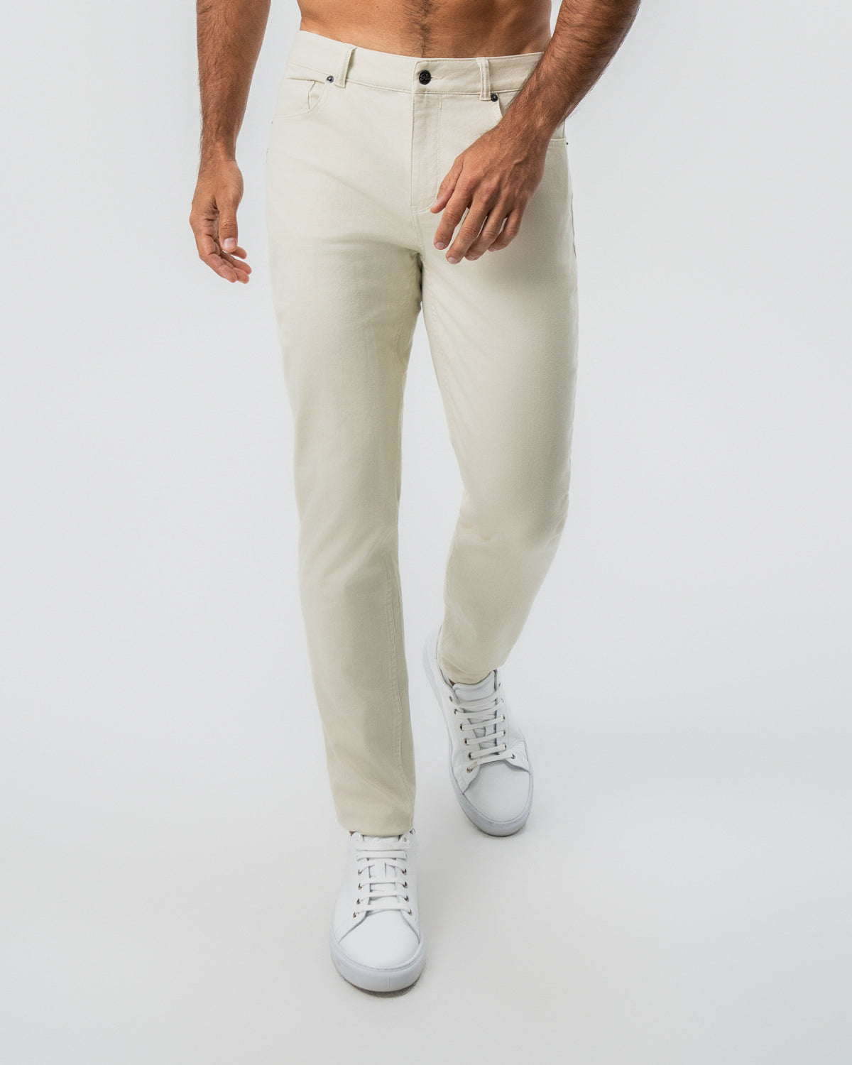 Performance Cotton Twill 5 Pocket Pant - Tan