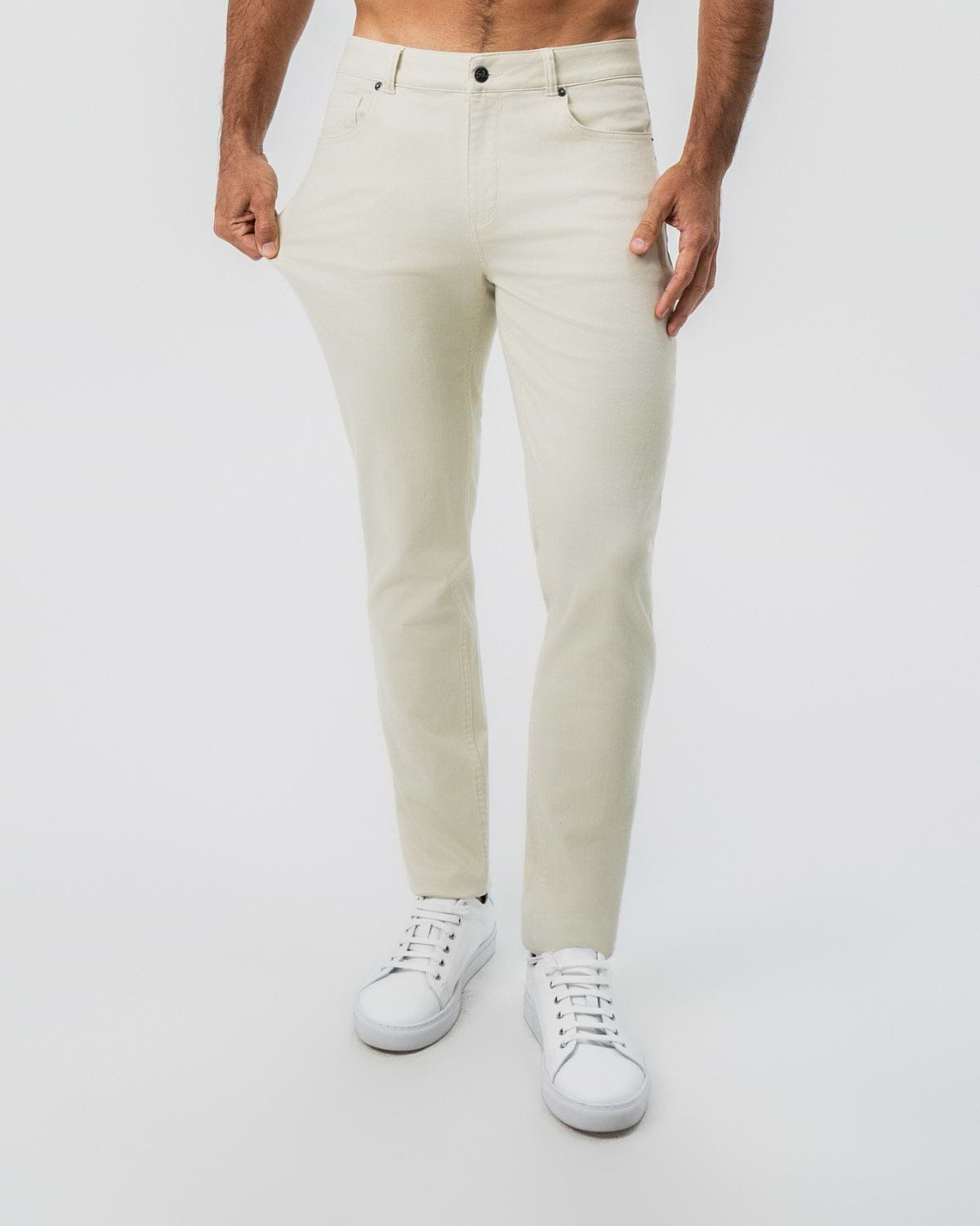 Performance Cotton Twill 5 Pocket Pant - Tan
